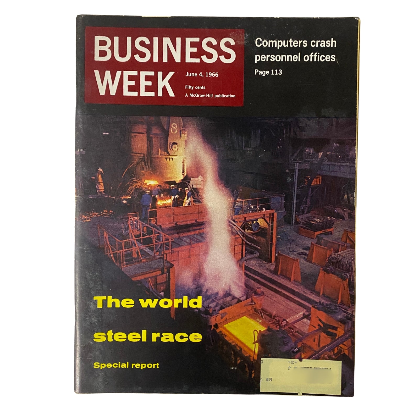 Businessweek Magazine June 4, 1966 The World Steel Race Special Report