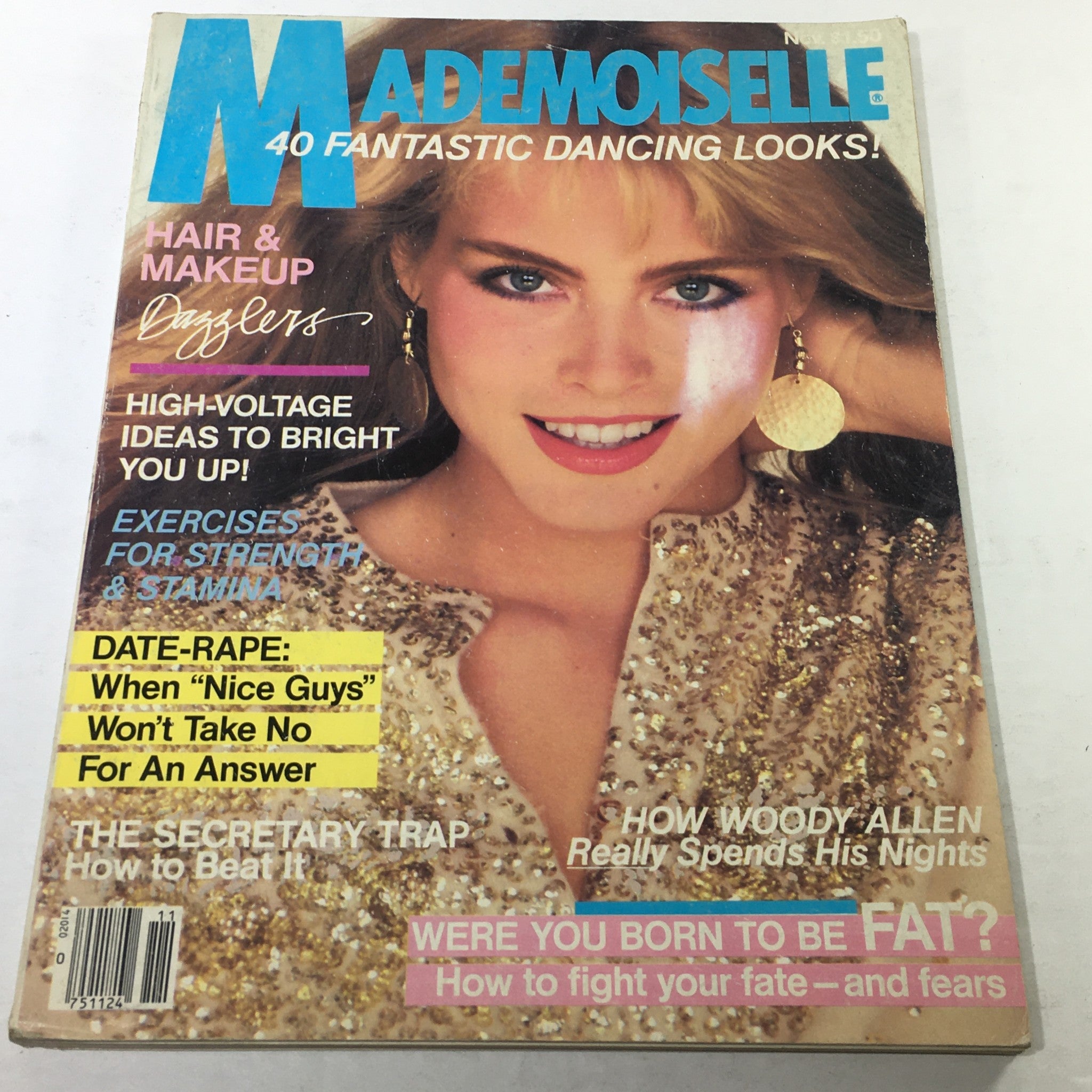 VTG Mademoiselle Magazine: November 1980 - Kim Alexis Cover No Label