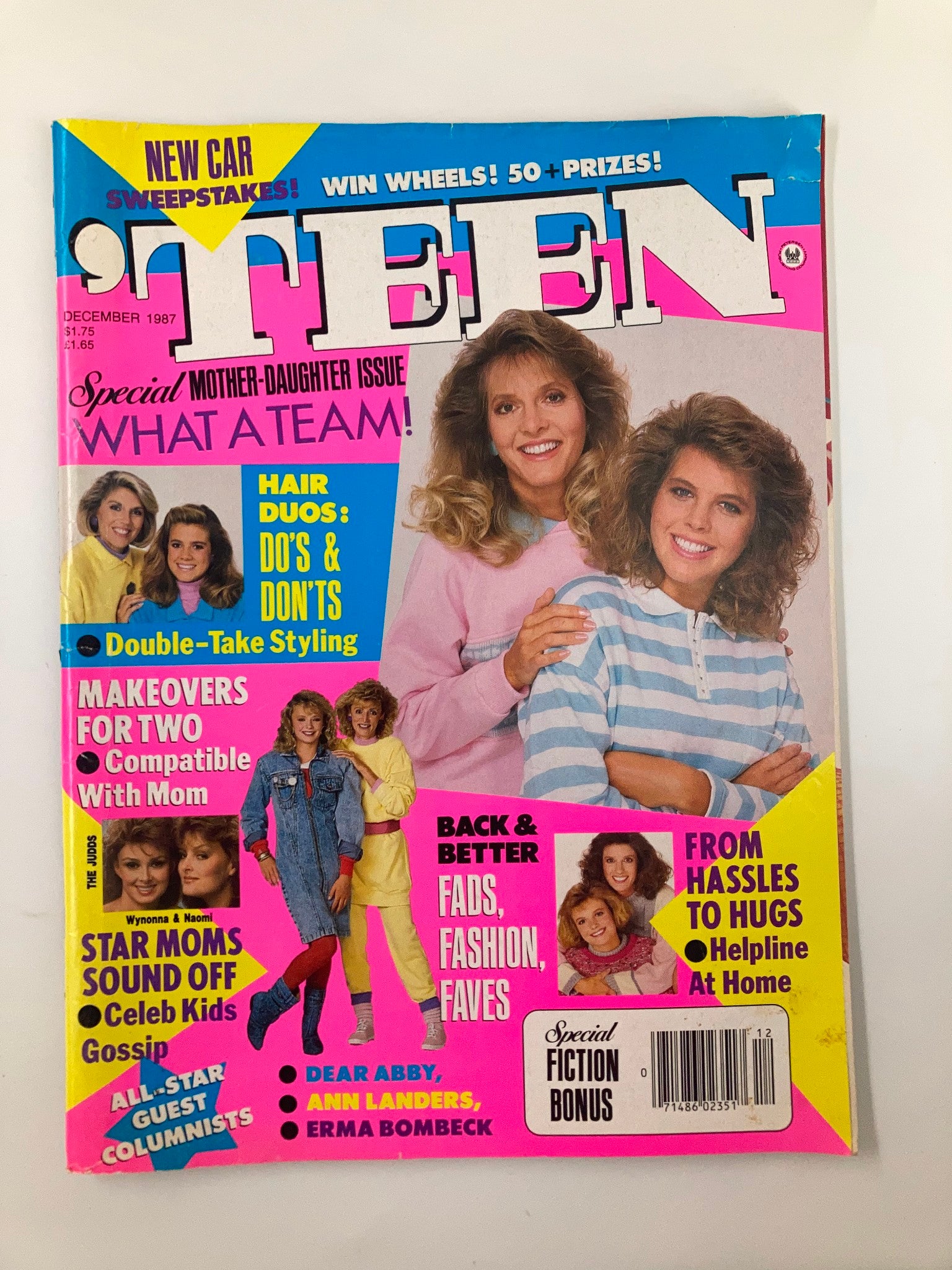 VTG Teen Magazine December 1987 Wyonna and Naomi Judd Celeb Kids Gossip No Label