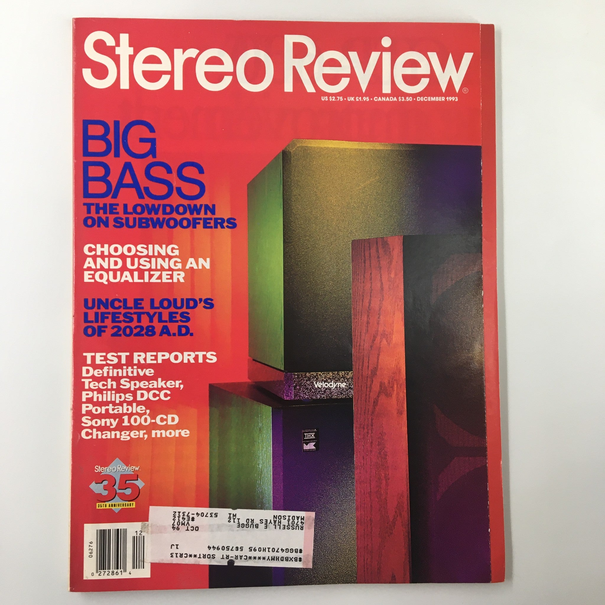 Stereo Review Magazine December 1993 Uncle Loud's Lifestyles of 2028 A.D.