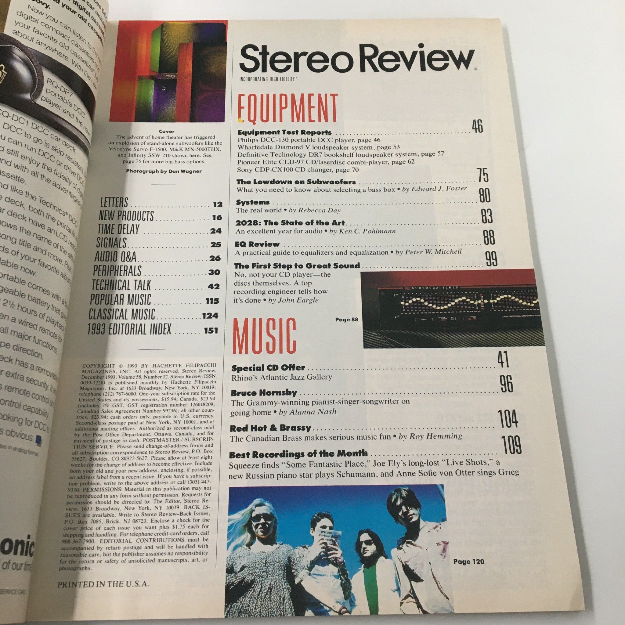 Stereo Review Magazine December 1993 Uncle Loud's Lifestyles of 2028 A.D.