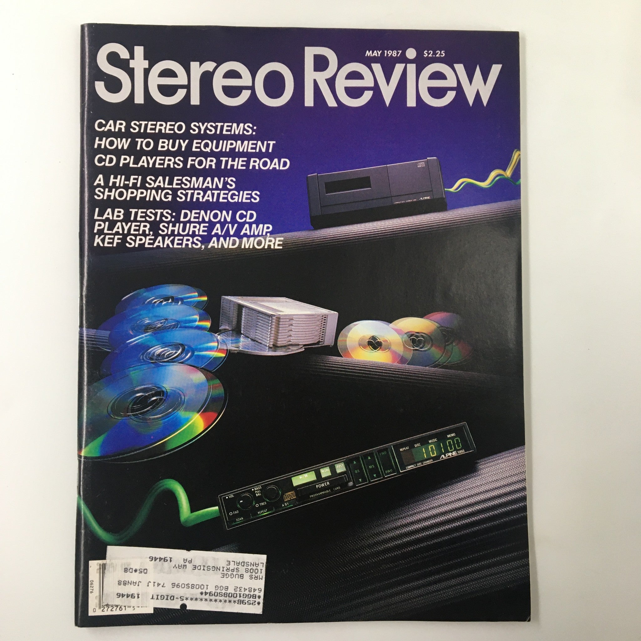 Stereo Review Magazine May 1987 The Alpine Model 5950 Truck-Mounted Car CD