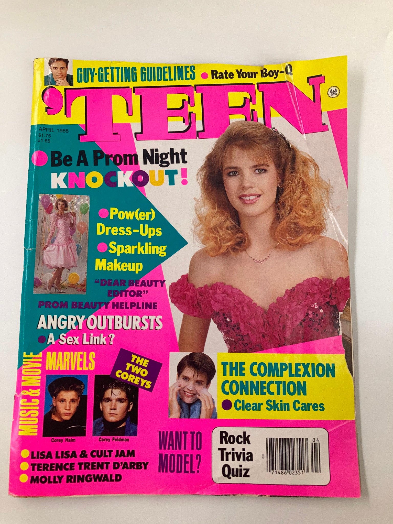 VTG Teen Magazine April 1988 Corey Haim & Corey Feldman The Two Coreys No Label