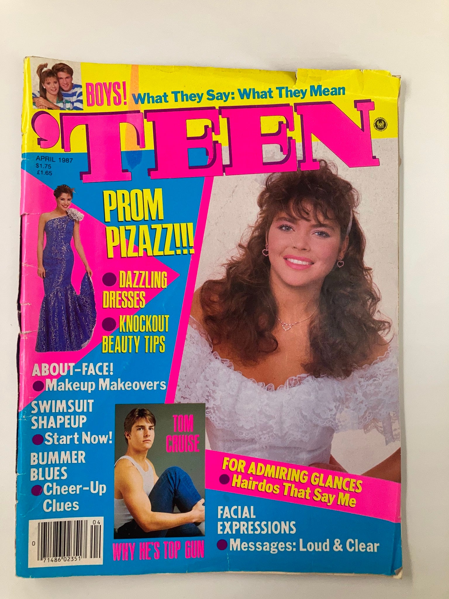 VTG Teen Magazine April 1987 Tom Cruise and Cover Girl Meilani No Label