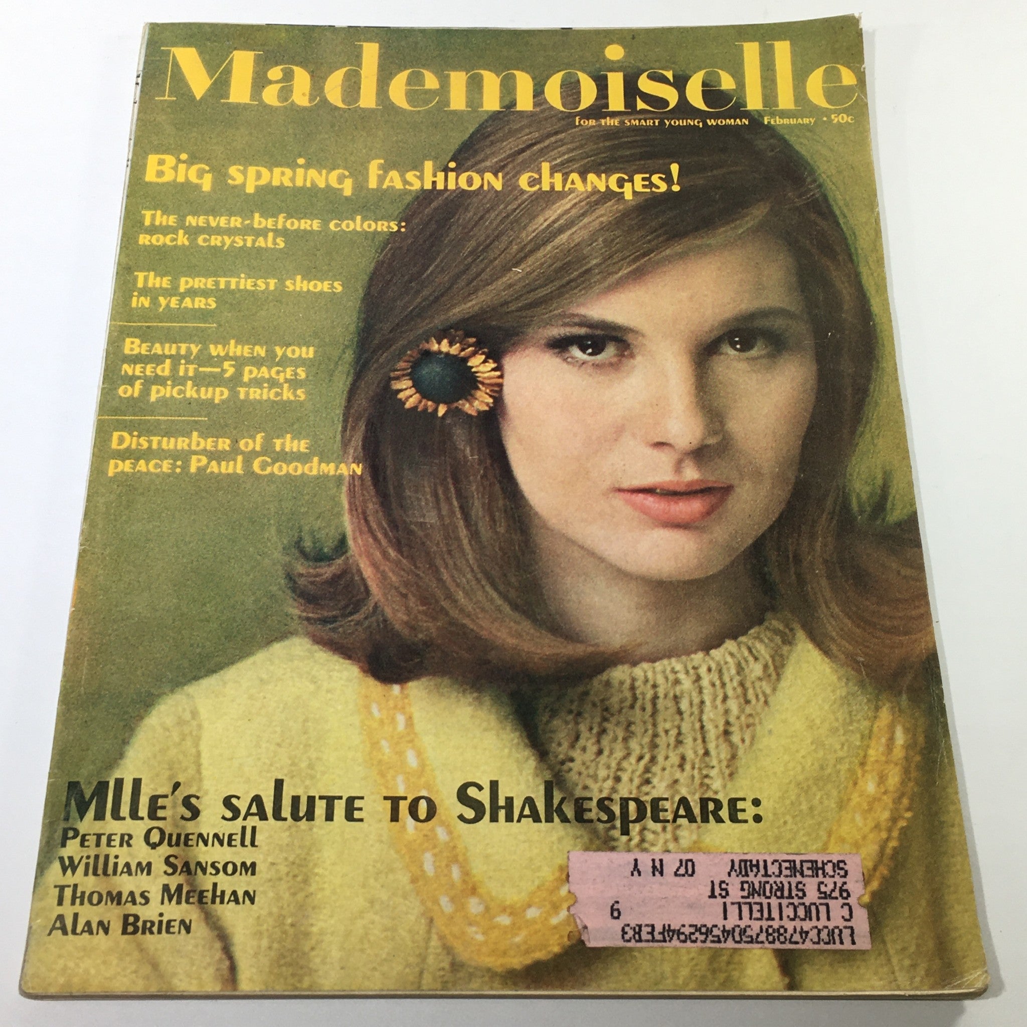 VTG Mademoiselle Magazine: February 1964 - George Bakentin Cover