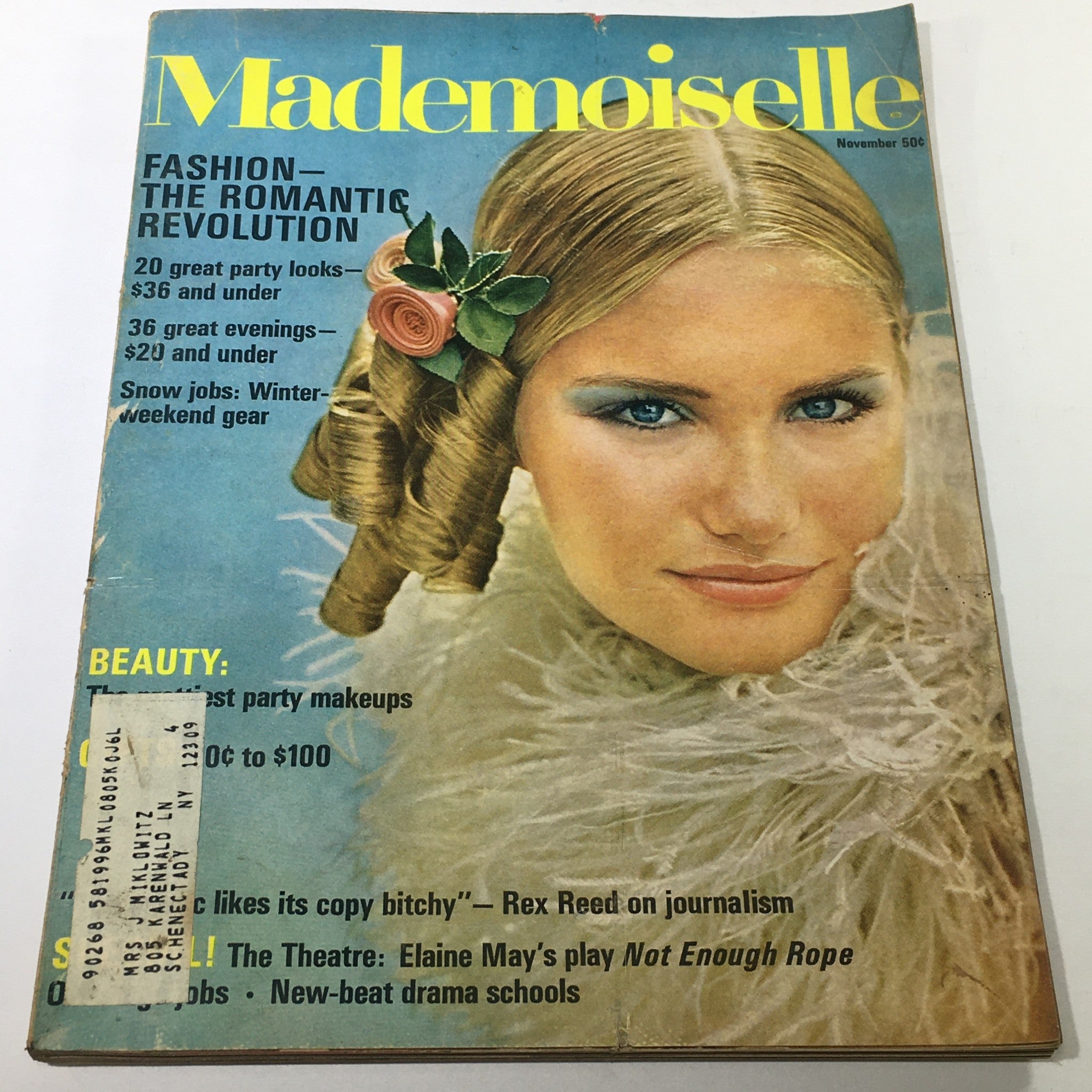 VTG Mademoiselle Magazine: November 1967 - Beautiful Full Cover