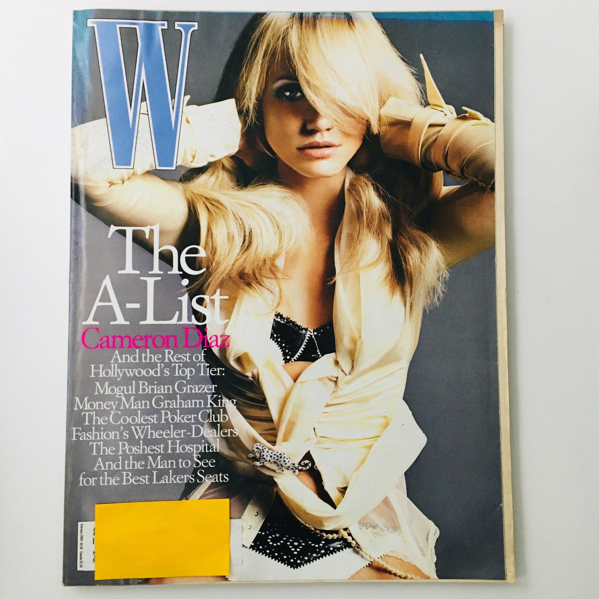 W Magazine February 2004 Actress A-Lister Cameron Diaz & A For Effort Issue