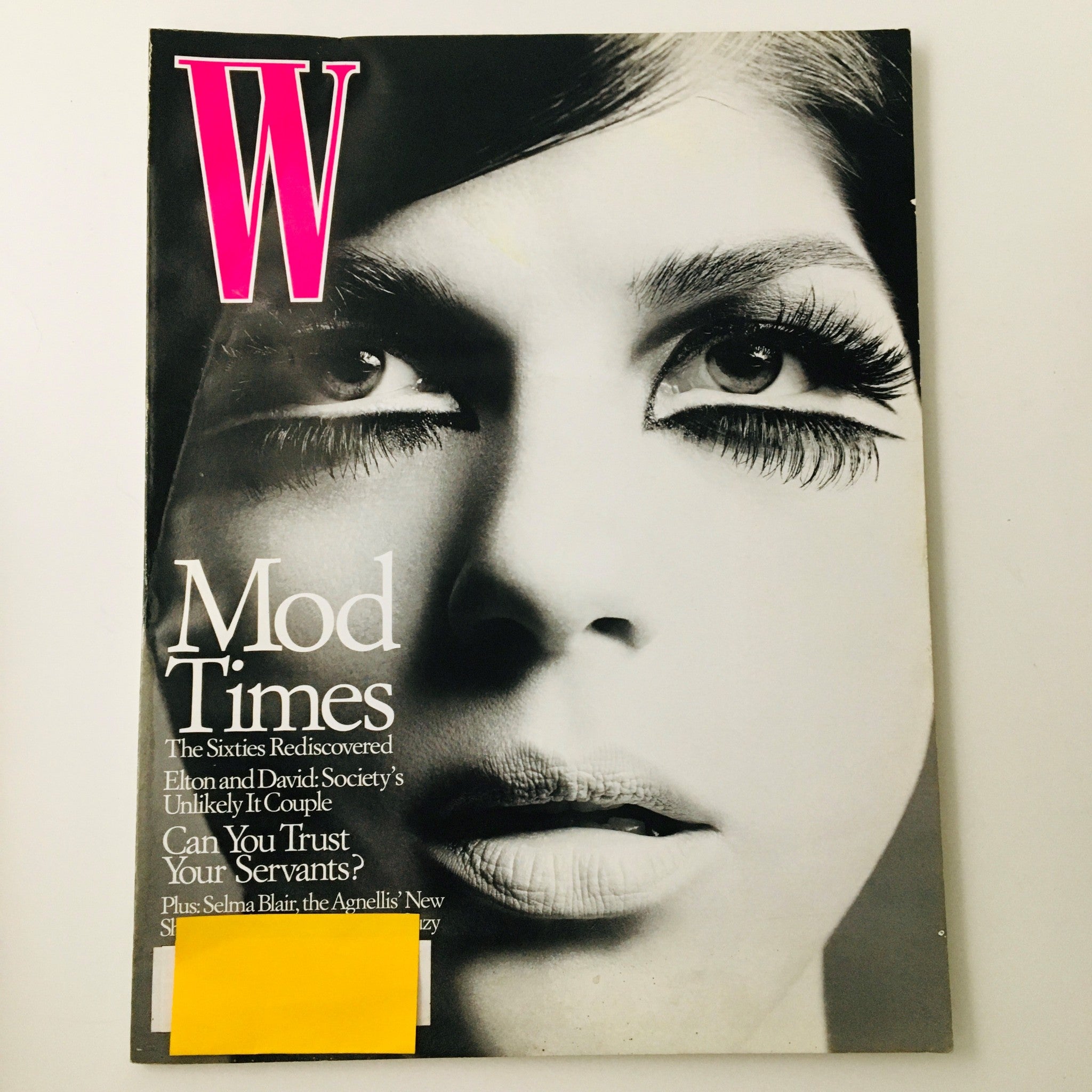 W Magazine January 2003 American Actress Selma Blair & What The Butler Saw Issue