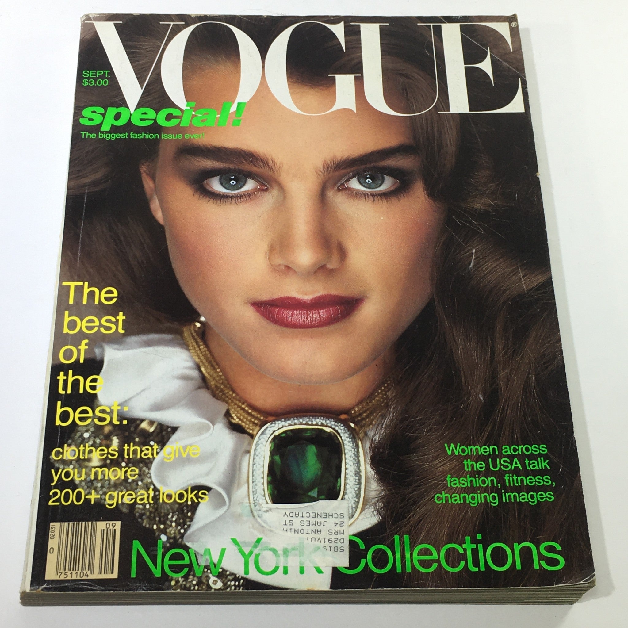 VTG Vogue Magazine: September 1981 - Brooke Shields Full Cover