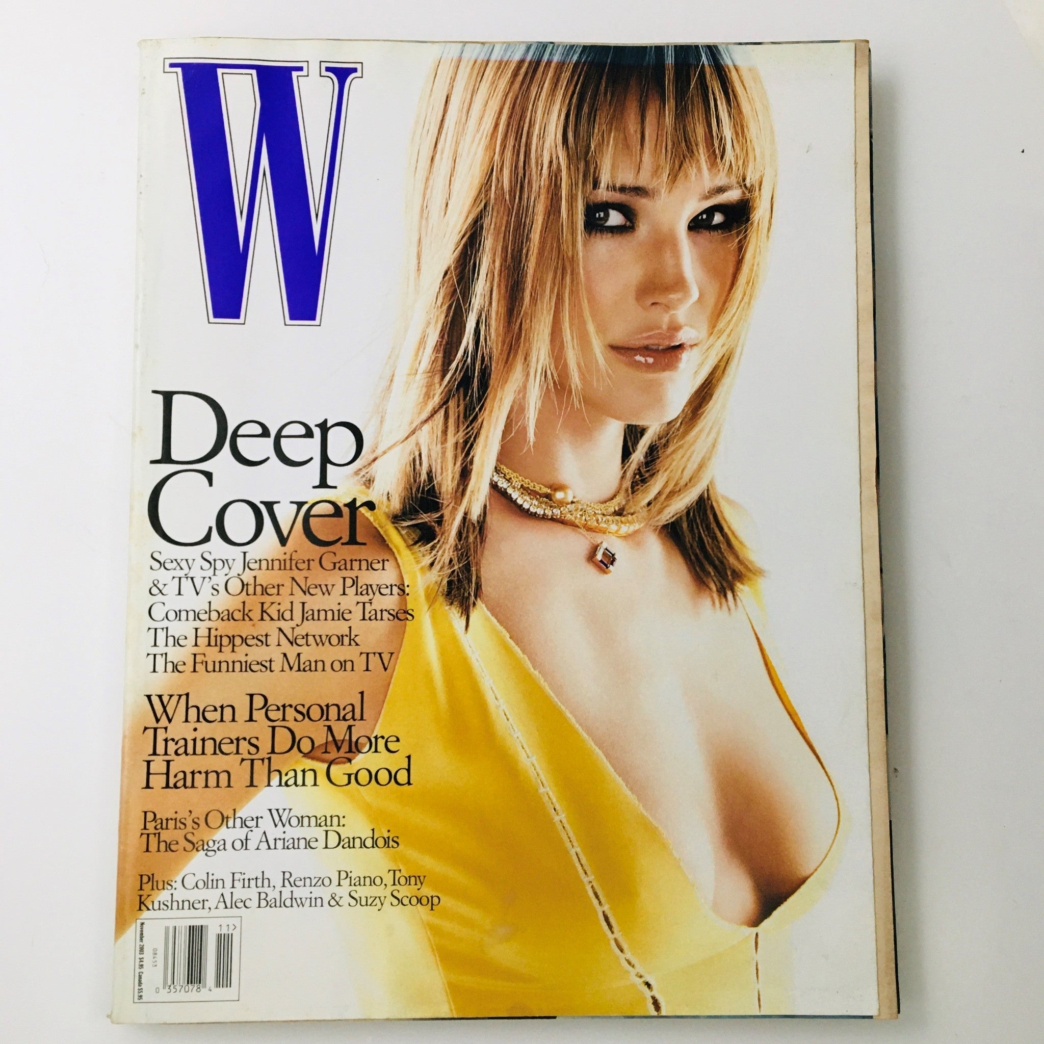 W Magazine November 2003 American Actress Jennifer Garner Cover, No Label