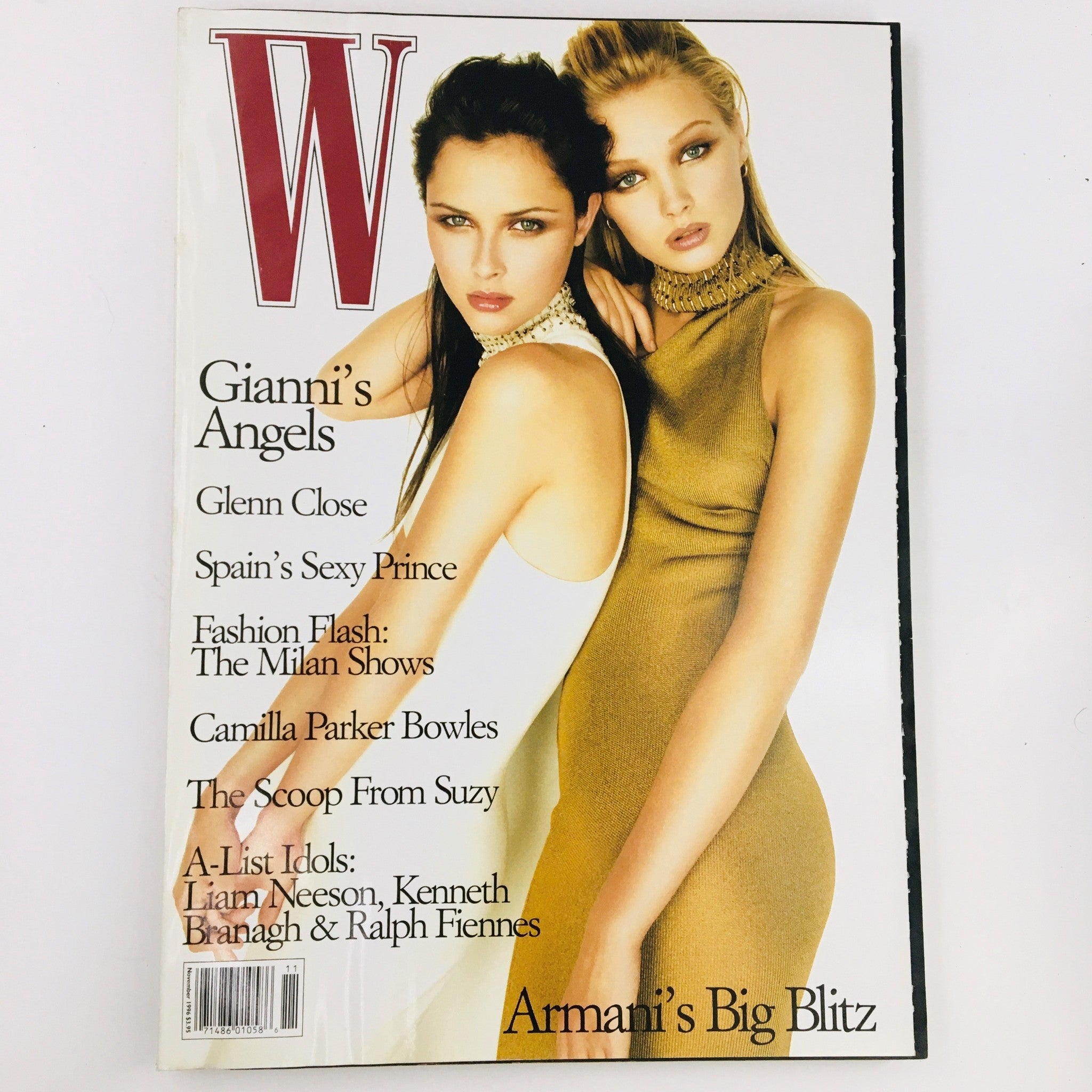 W Magazine November 1996 Models Tasha Tilberg & Sharon Van Knapp, No Label