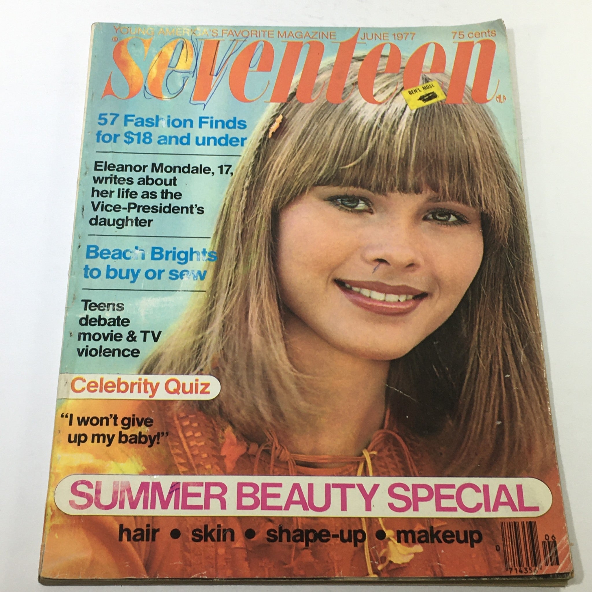 VTG Seventeen Magazine: June 1977 - Michaela Sundholm Cover No Label/Newsstand