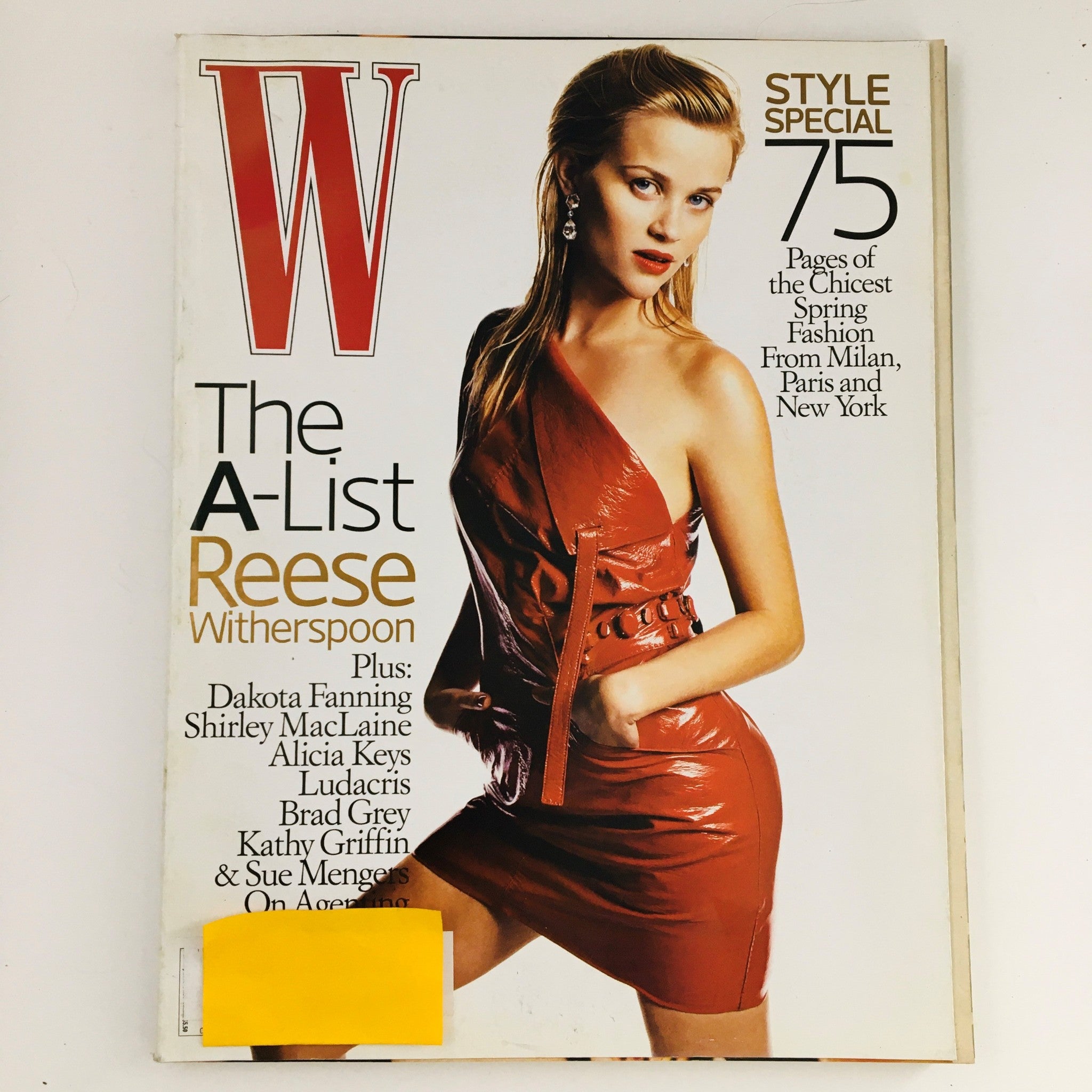 W Magazine February 2006 Actress Reese Witherspoon Plus Dakota Fanning Feature