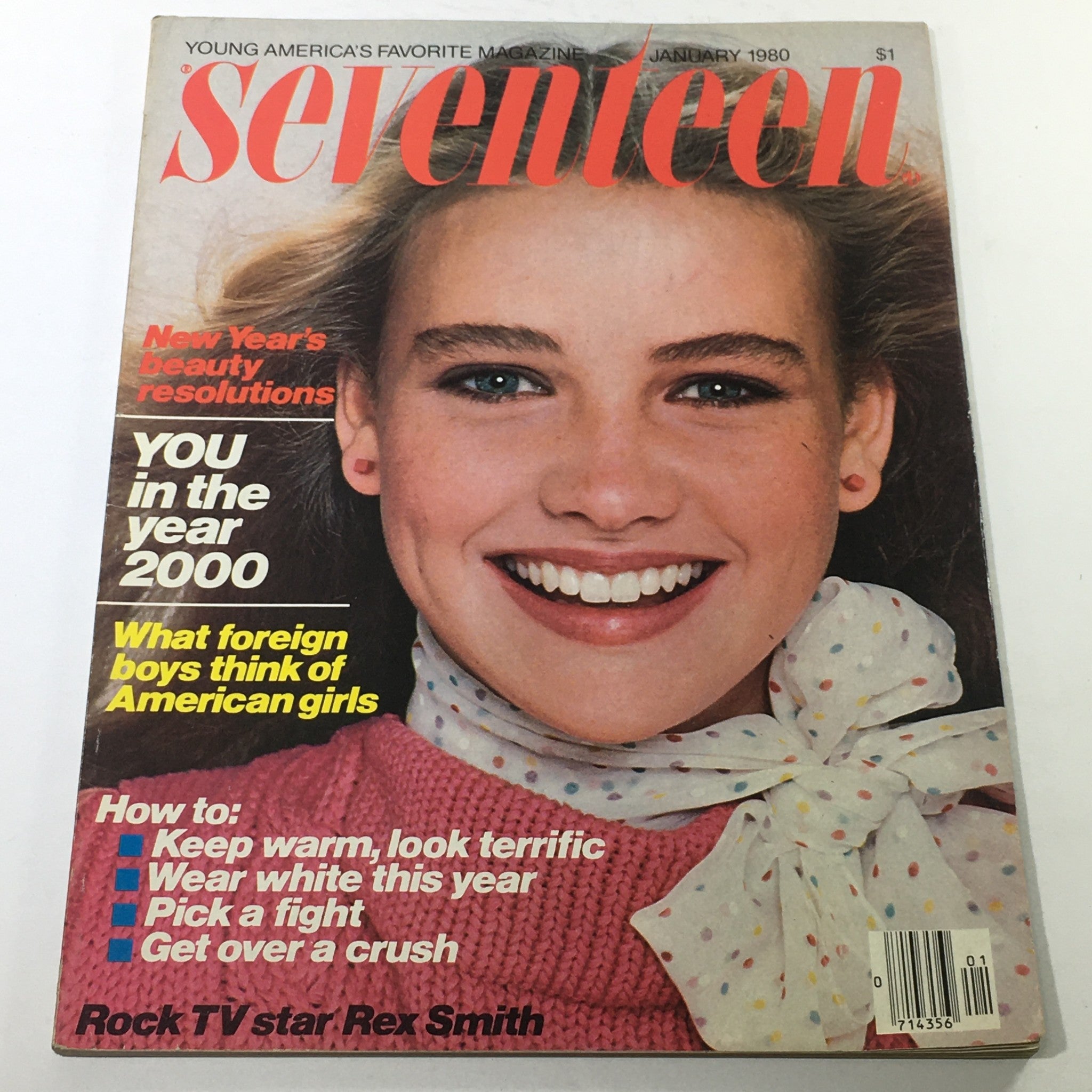 VTG Seventeen Magazine: January 1980 - Beautiful Fashion Cover No Label