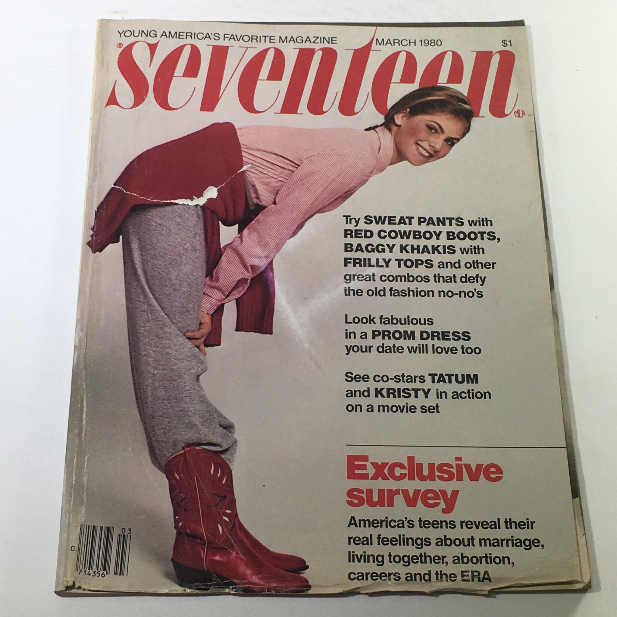 VTG Seventeen Magazine: March 1980 - Caitlin Abramovitz Cover No Label