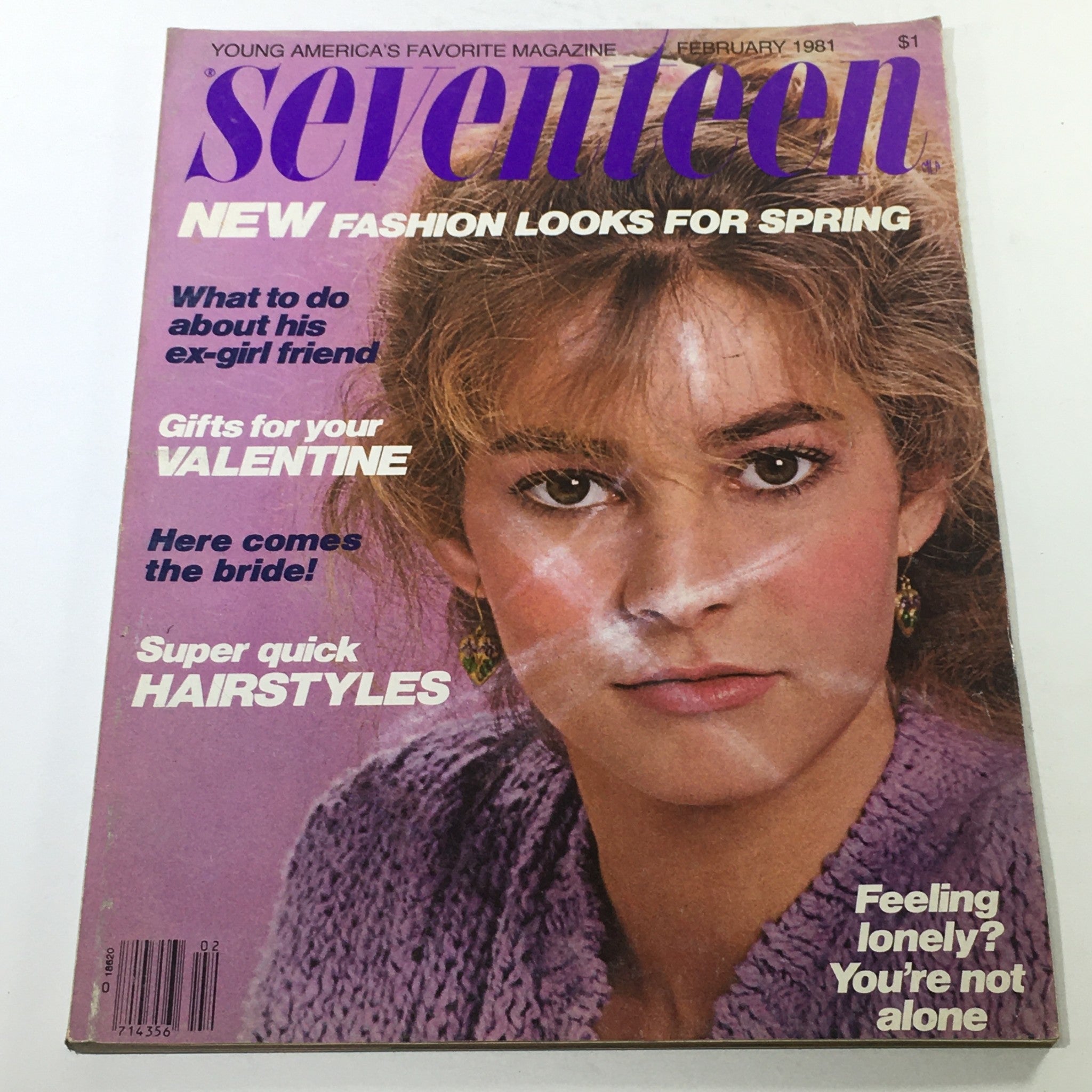 VTG Seventeen Magazine: February 1981 - Teen Young Model Cover No Label