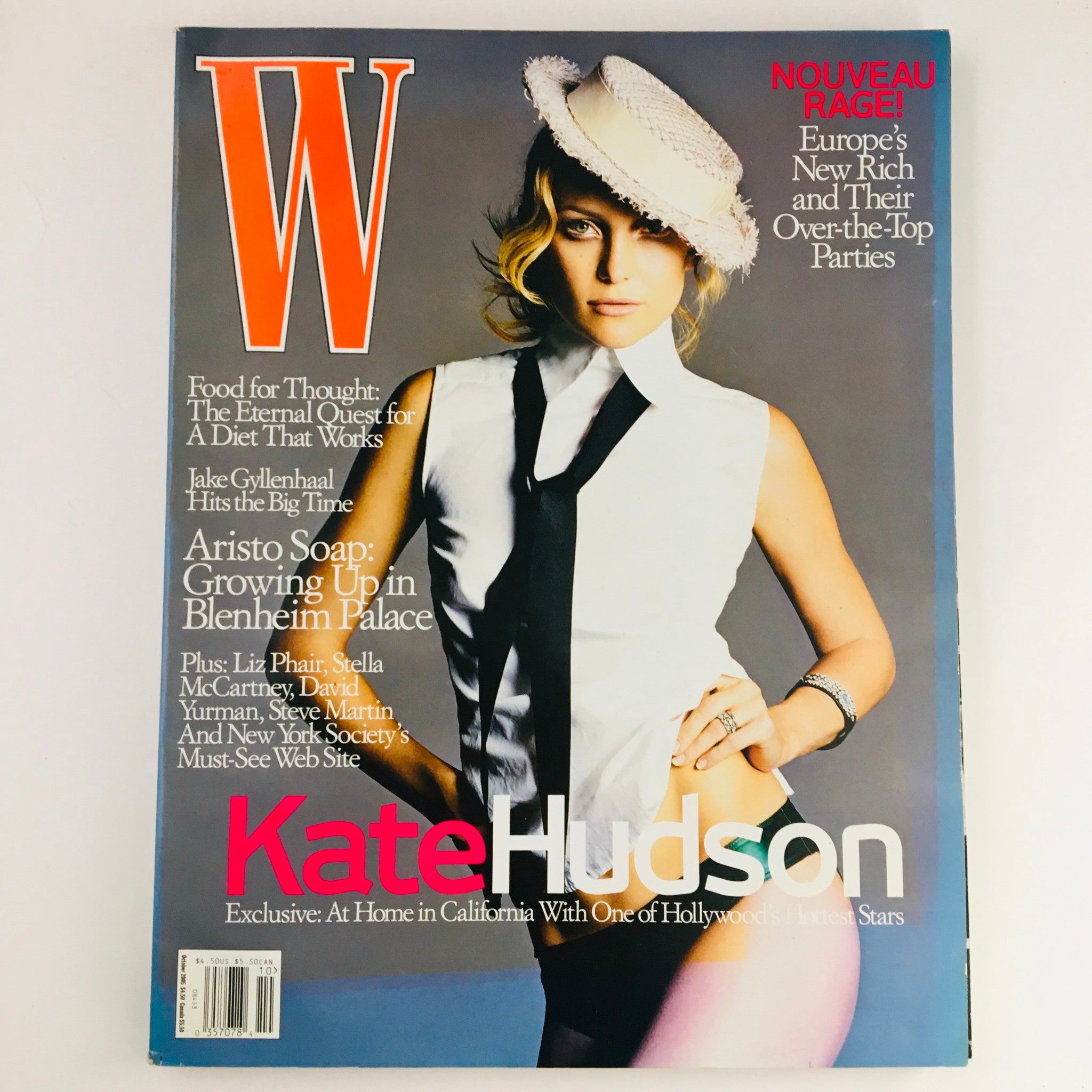 W Magazine October 2005 Actress Kate Hudson & Jake Gyllenhaal Feature, No Label