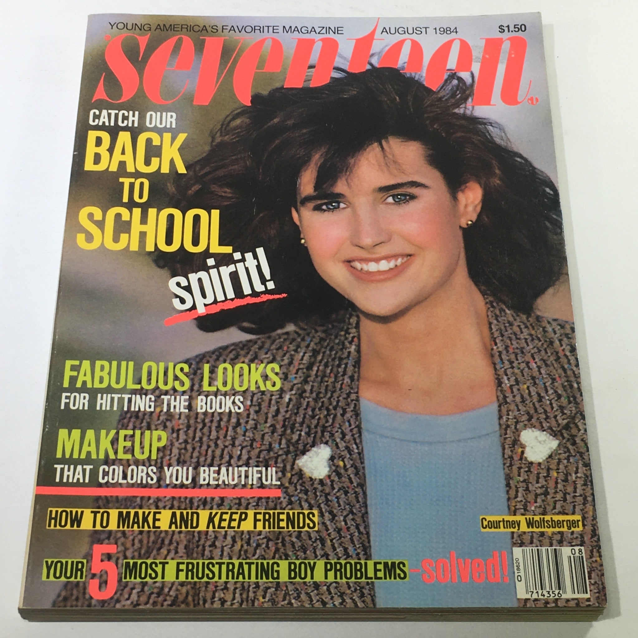 VTG Seventeen Magazine: August 1984 - Courtney Wolfsberger Cover No Label