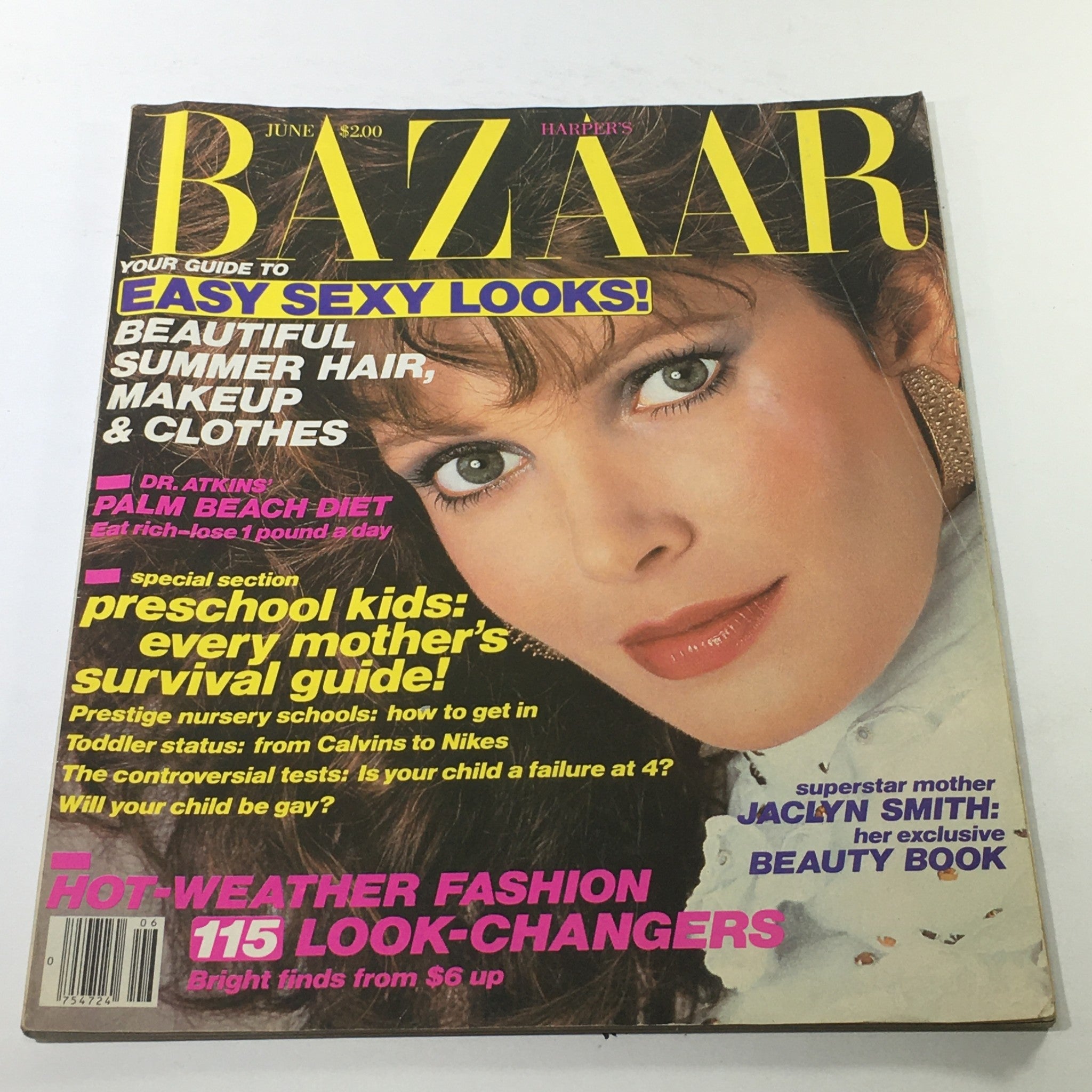 VTG Bazaar Magazine: June 1983 - Jaclyn Smith Cover No Label/Newsstand