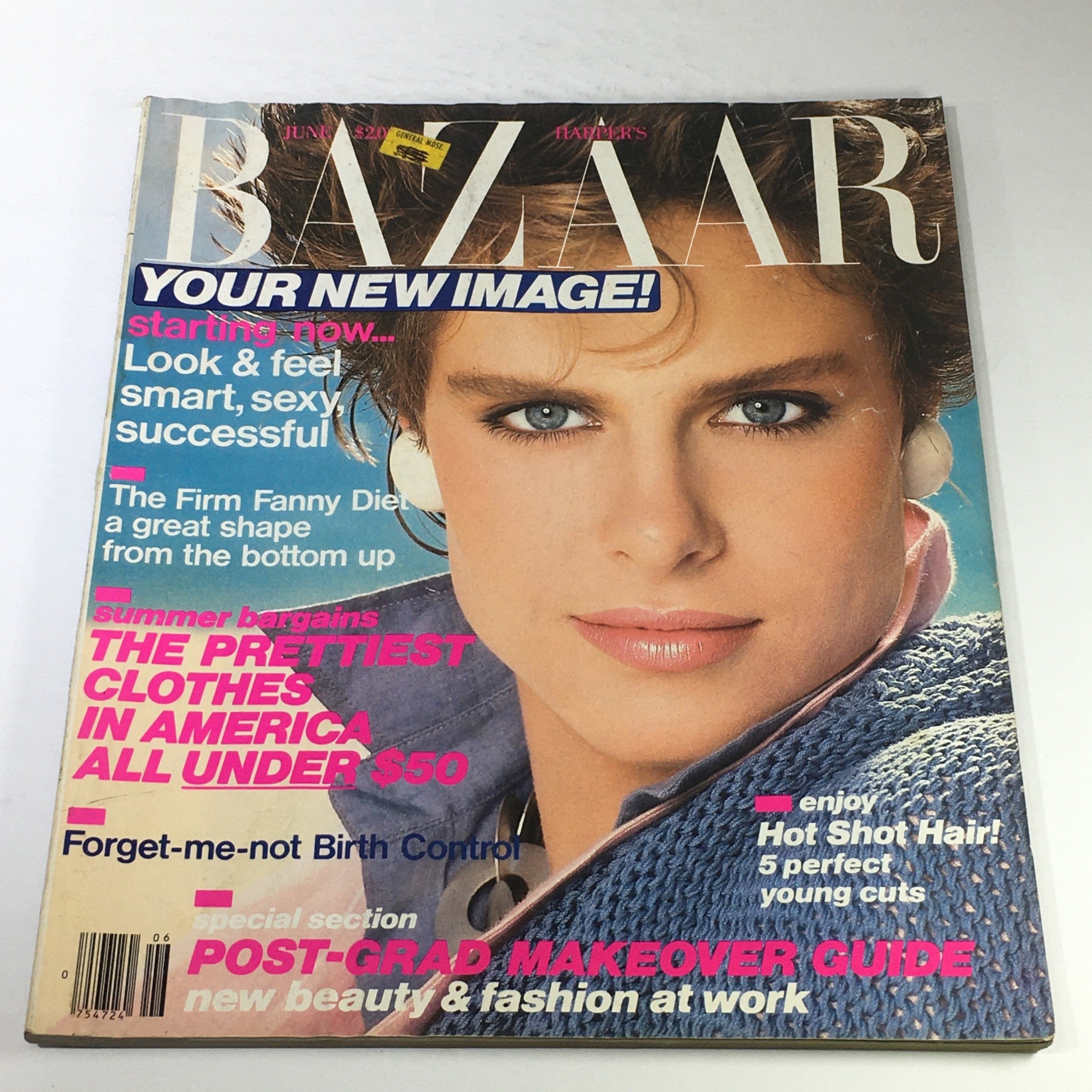 VTG Bazaar Magazine: June 1984 - Beautiful Front Cover No Label/Newsstand