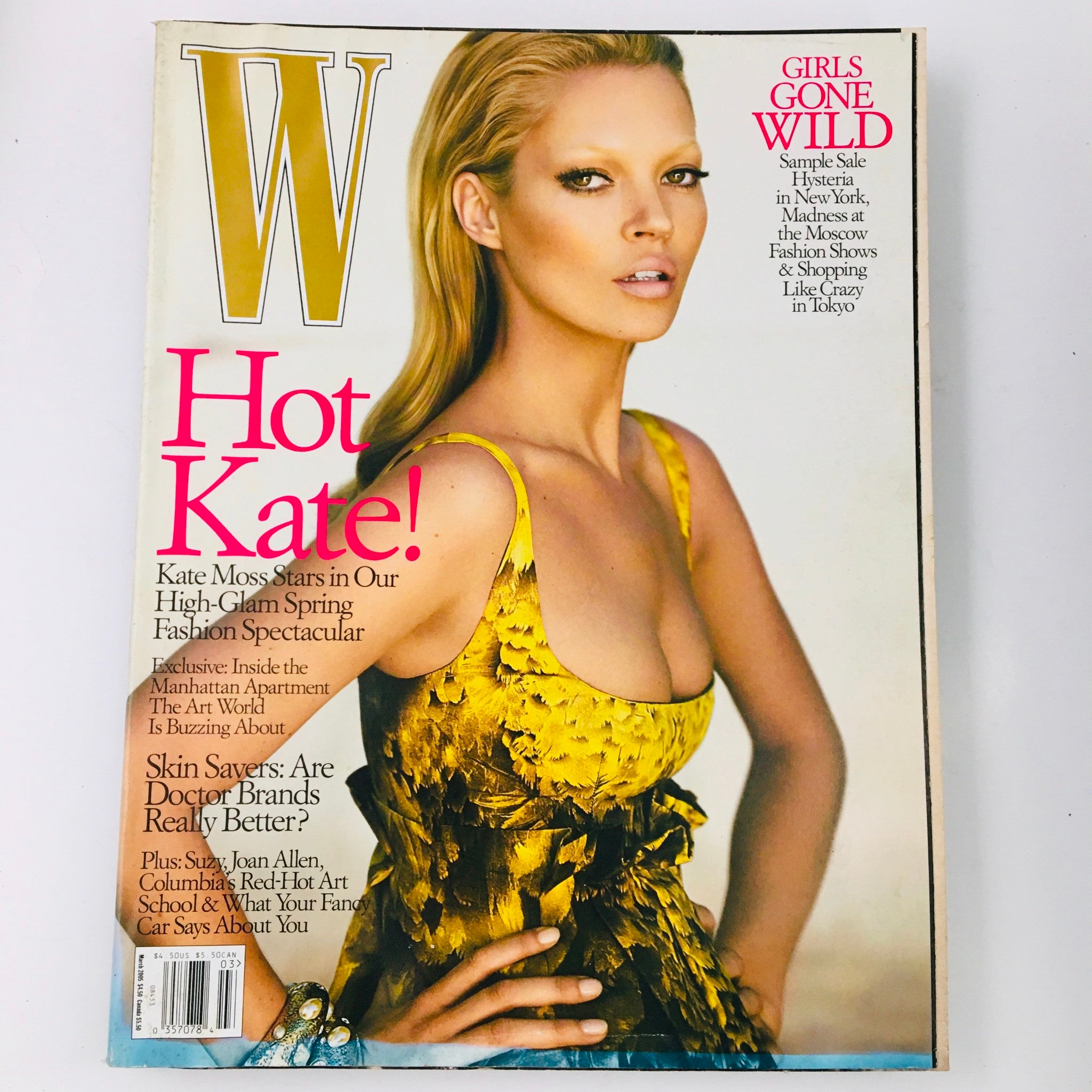 W Magazine March 2005 Kate Moss in High-Glam Spring Fashion Spectacular No Label