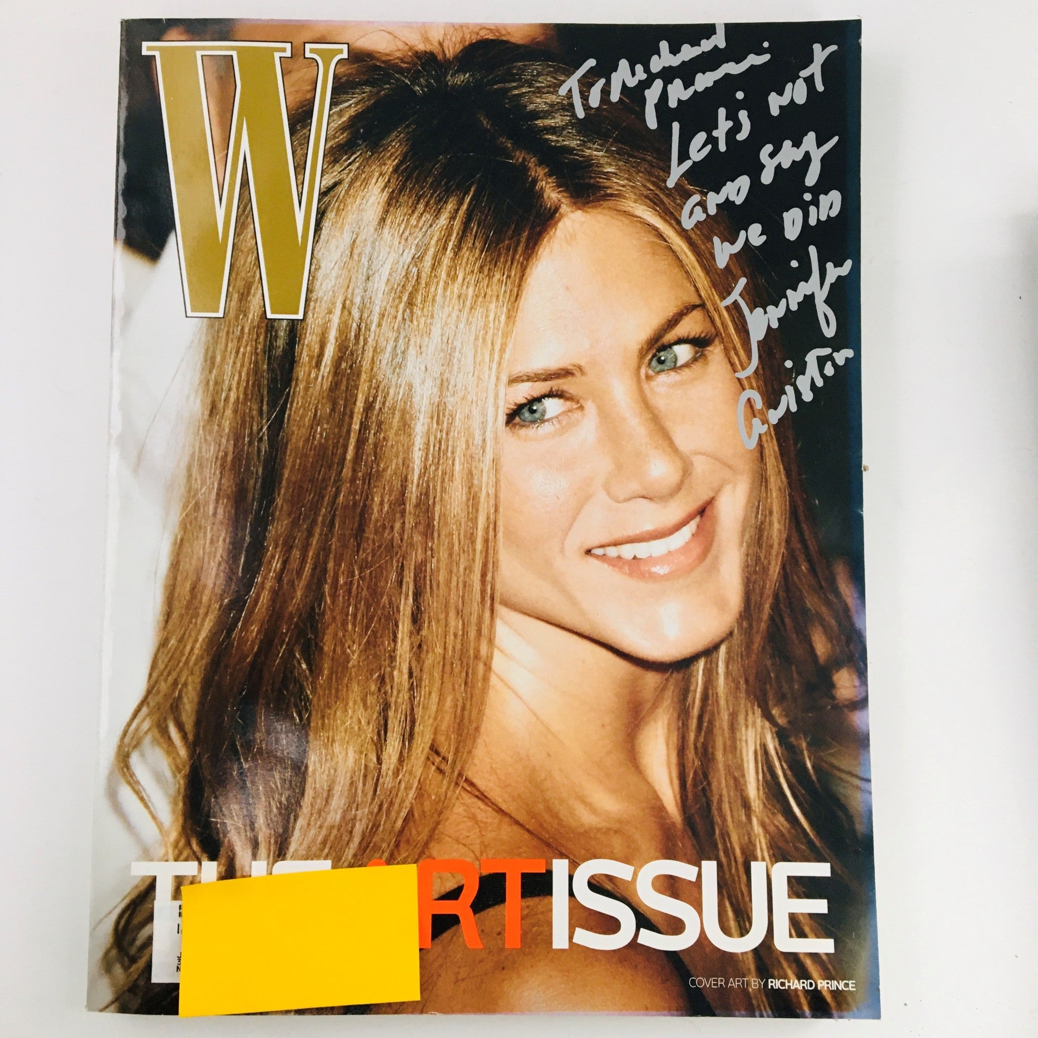 W Magazine November 2007 Actress Jennifer Aniston & Second Time Around Issue