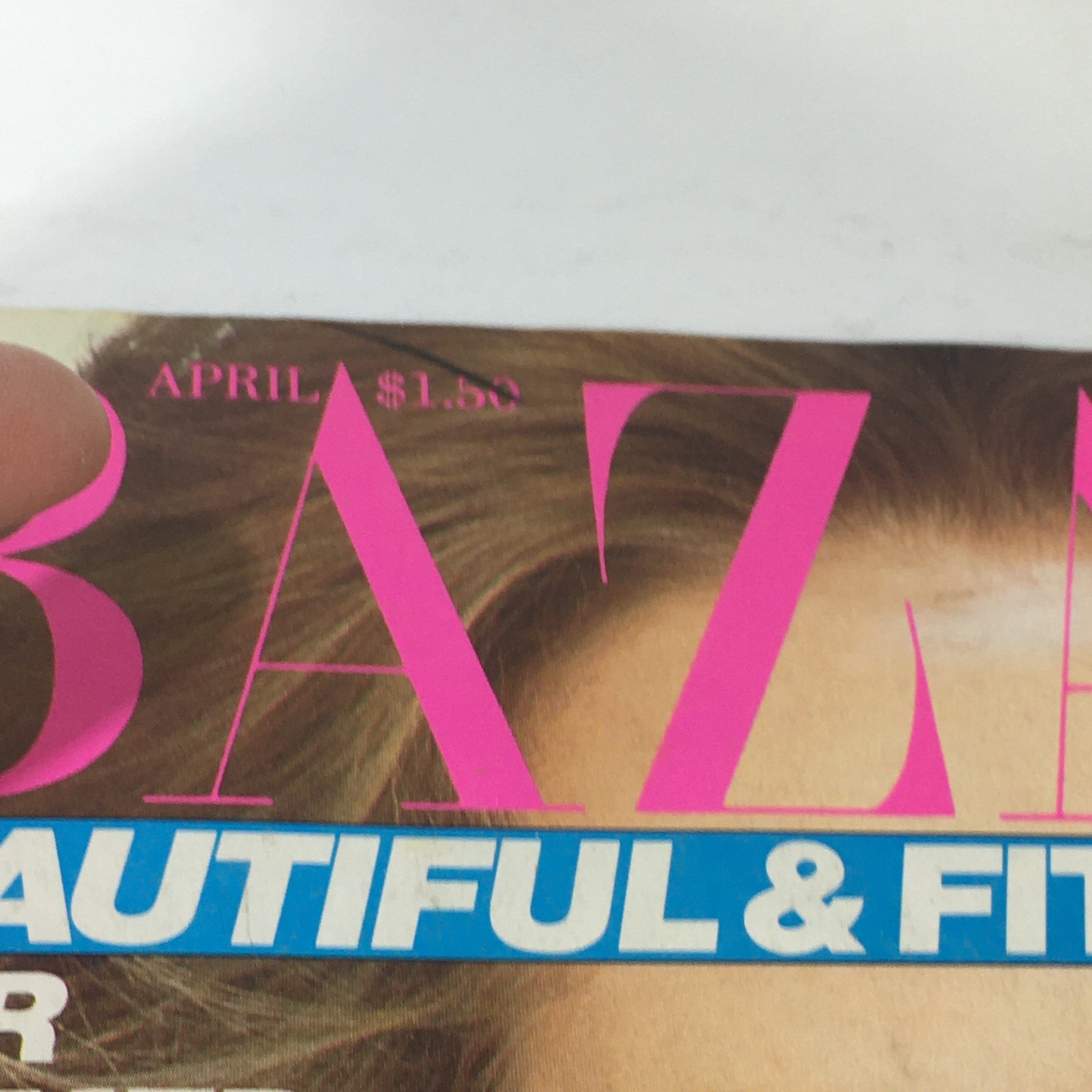 VTG Bazaar Magazine: April 1981 - Patti Hansen Cover No Label/Newsstand