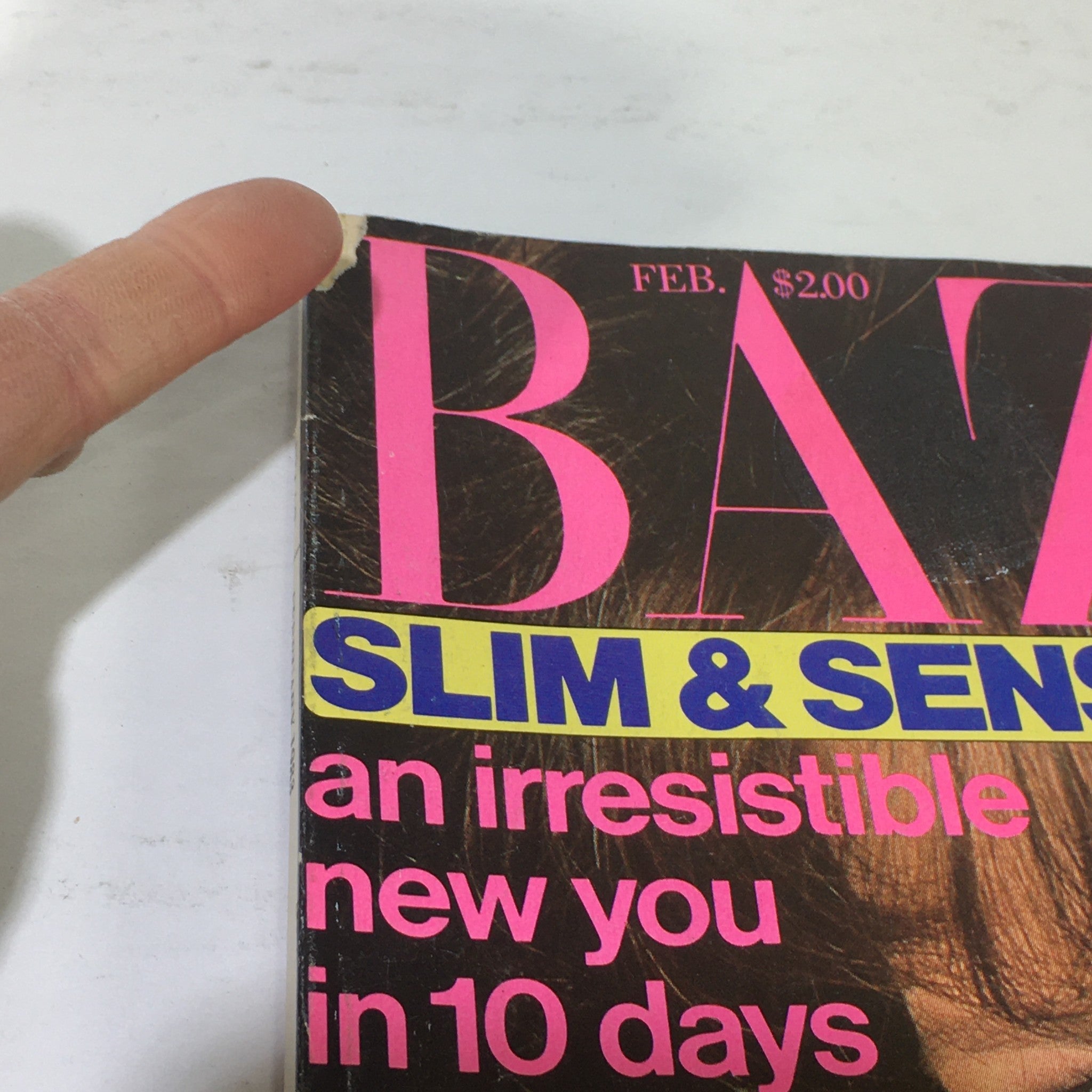 VTG Bazaar Magazine: February 1983 - Jaclyn Smith Cover No Label/Newsstand