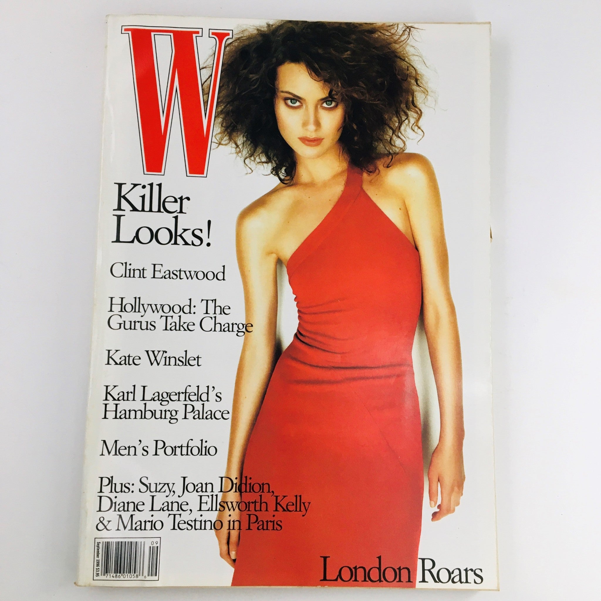 W Magazine September 1996 Supermodel Shalom Harlow & Clint Eastwood Feature VG