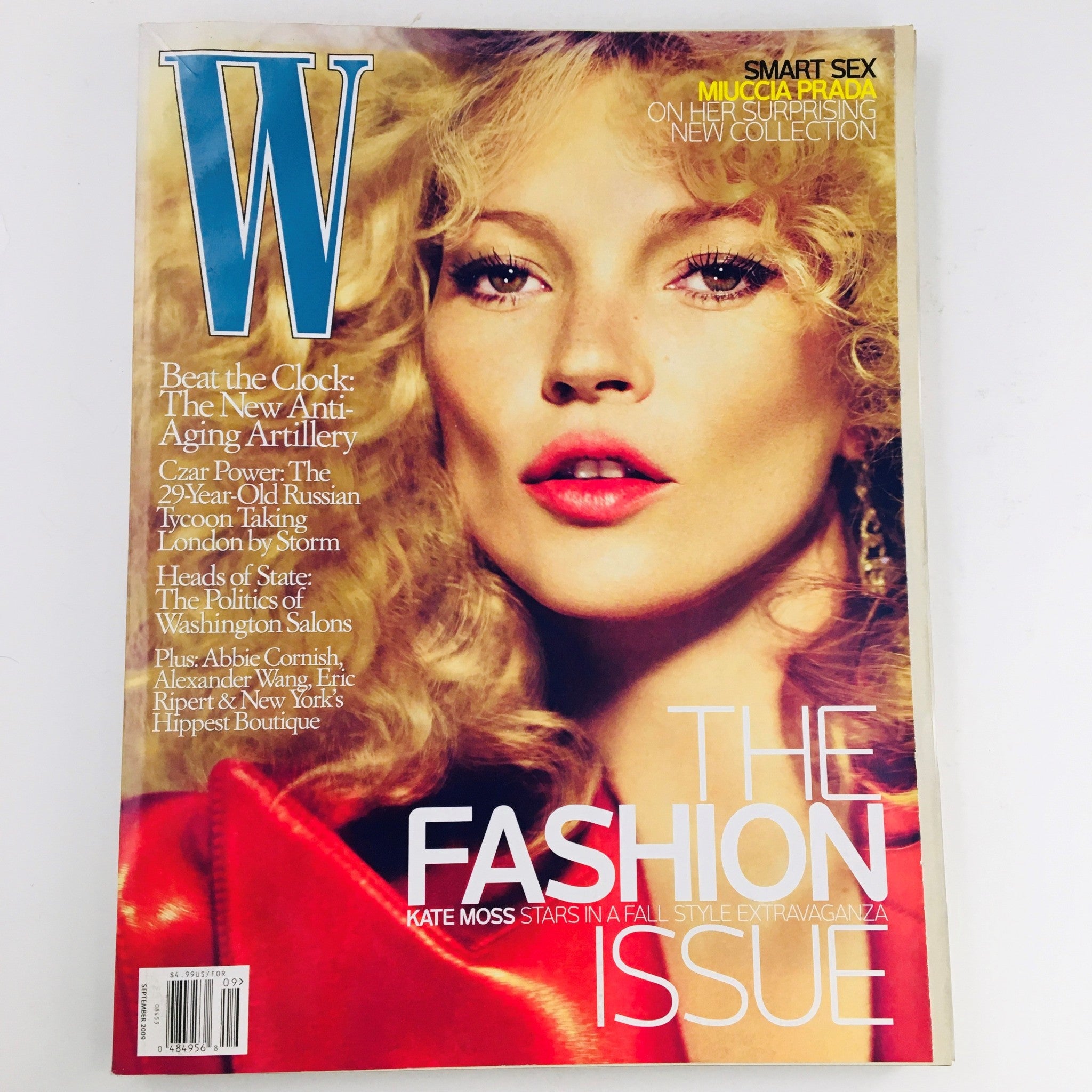 W Magazine September 2009 Supermodel Kate Moss in The Fashion Issue, VG