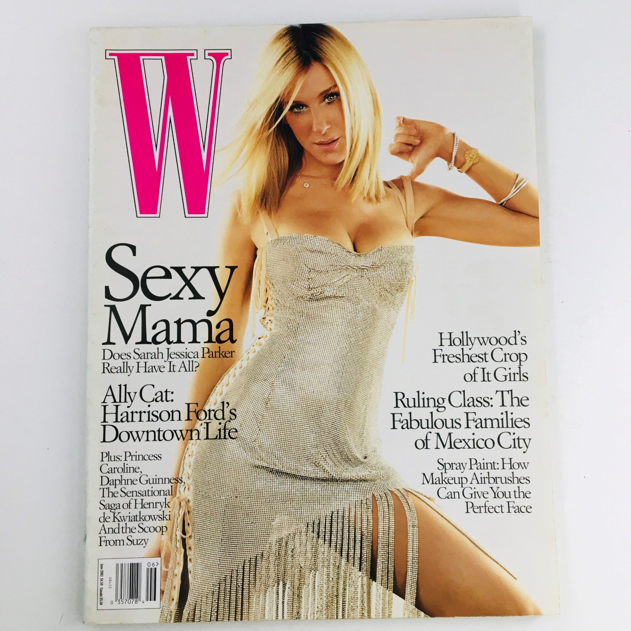 W Magazine June 2003 Actress Sarah Jessica Parker is Sexy Mama Feature, VG