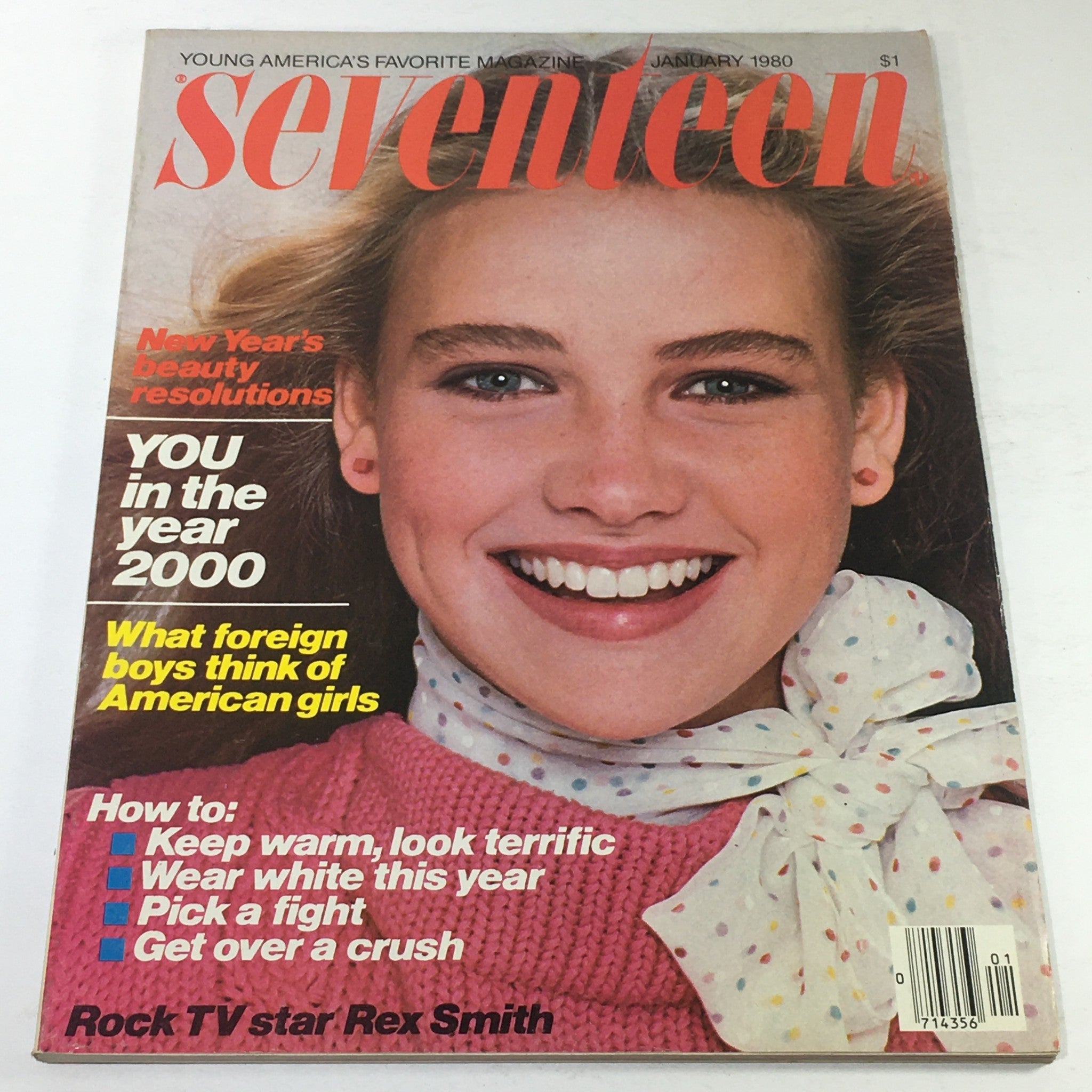 VTG Seventeen Magazine: January 1980 - Rex Smith Cover No Label/Newsstand