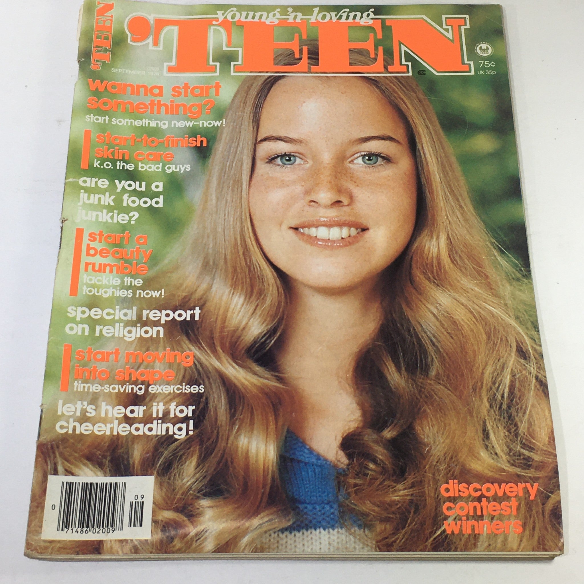 VTG Teen Magazine: September 1976 - Fashion Beauty Cover No Label/Newsstand