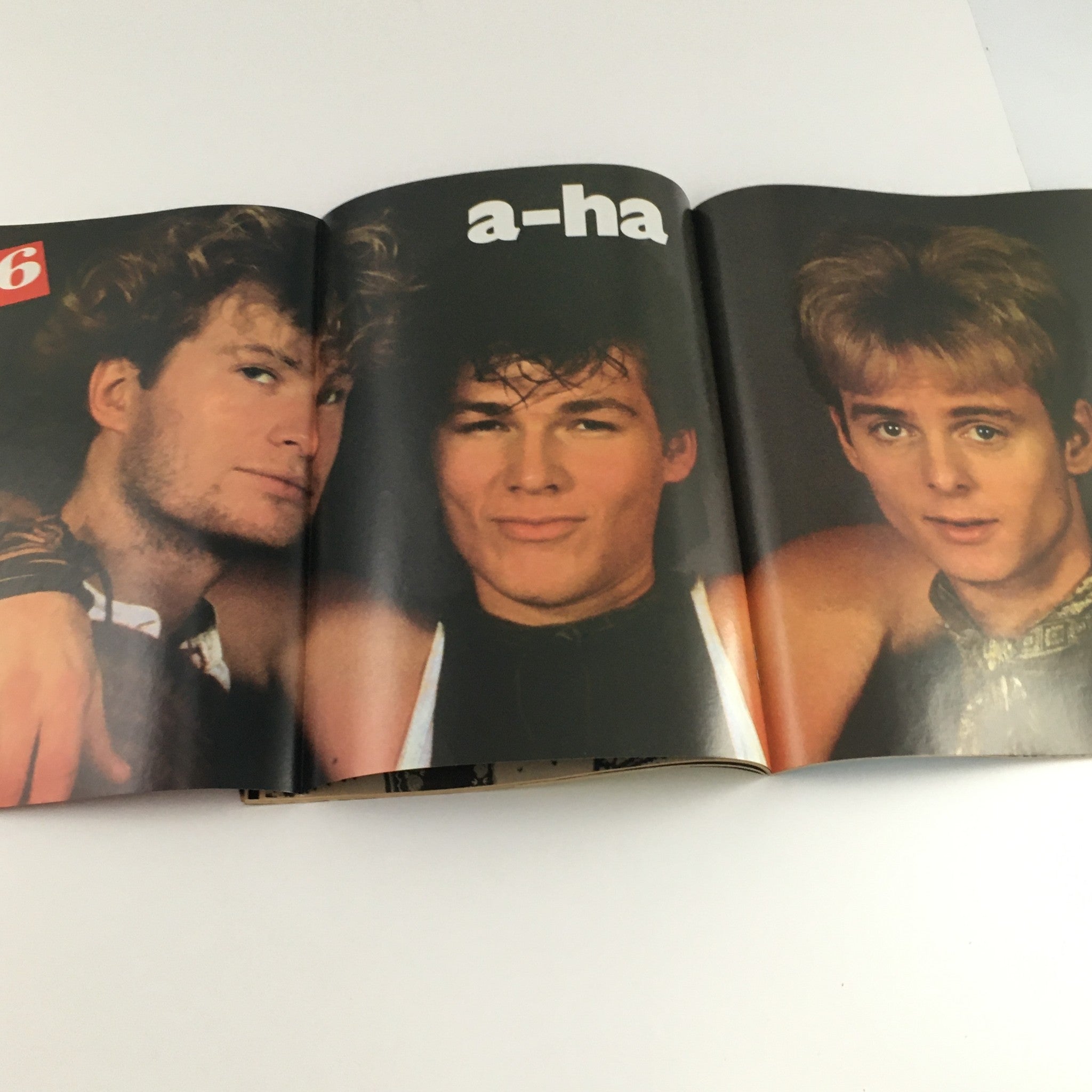 16 Magazine December 1986 A-Ha Band, Kirk Cameron & Ralph Macchio, No Label VG