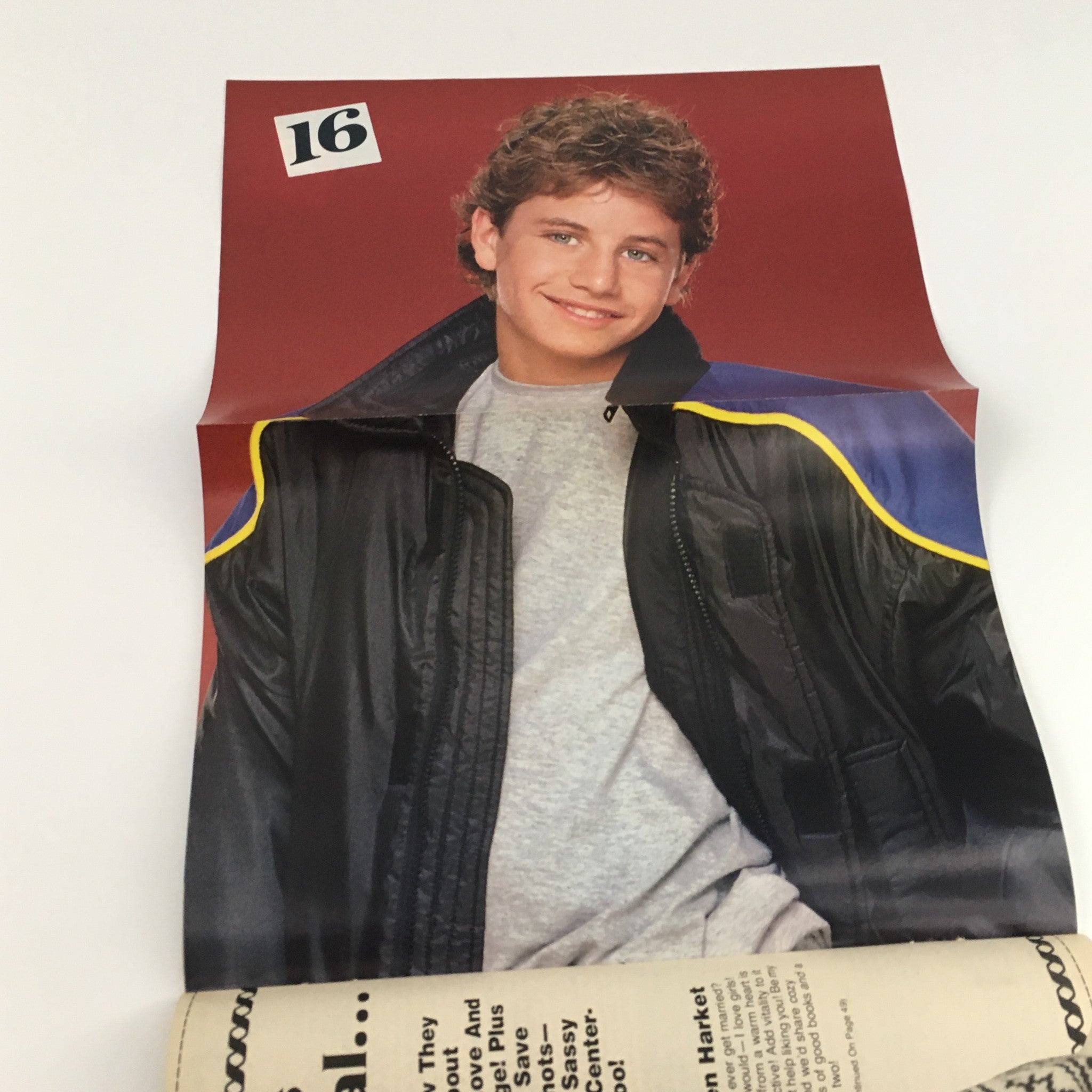 16 Magazine December 1986 A-Ha Band, Kirk Cameron & Ralph Macchio, No Label VG