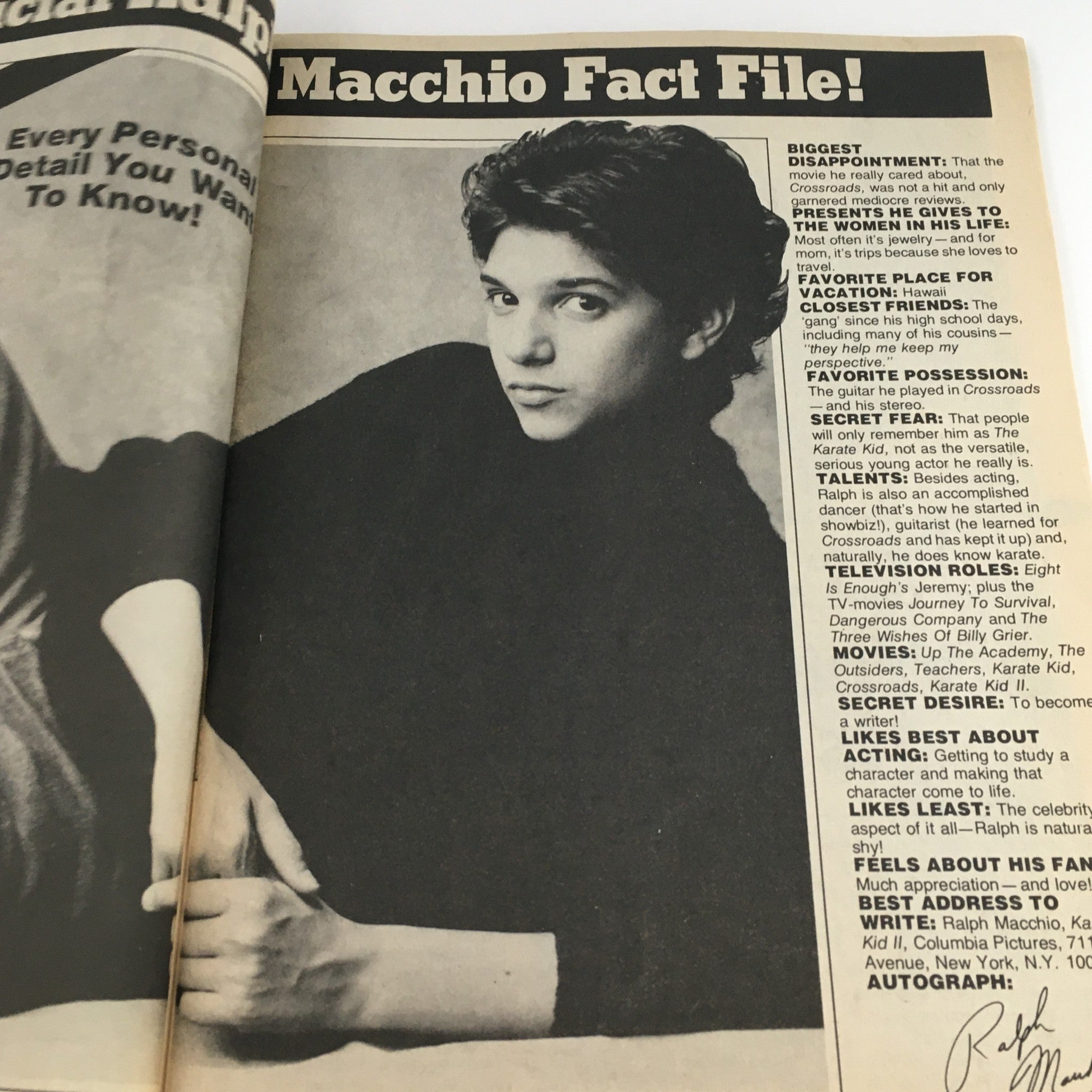 16 Magazine September 1986 Menudo & A-Ha Band, Ralph Macchio Feature, No Label