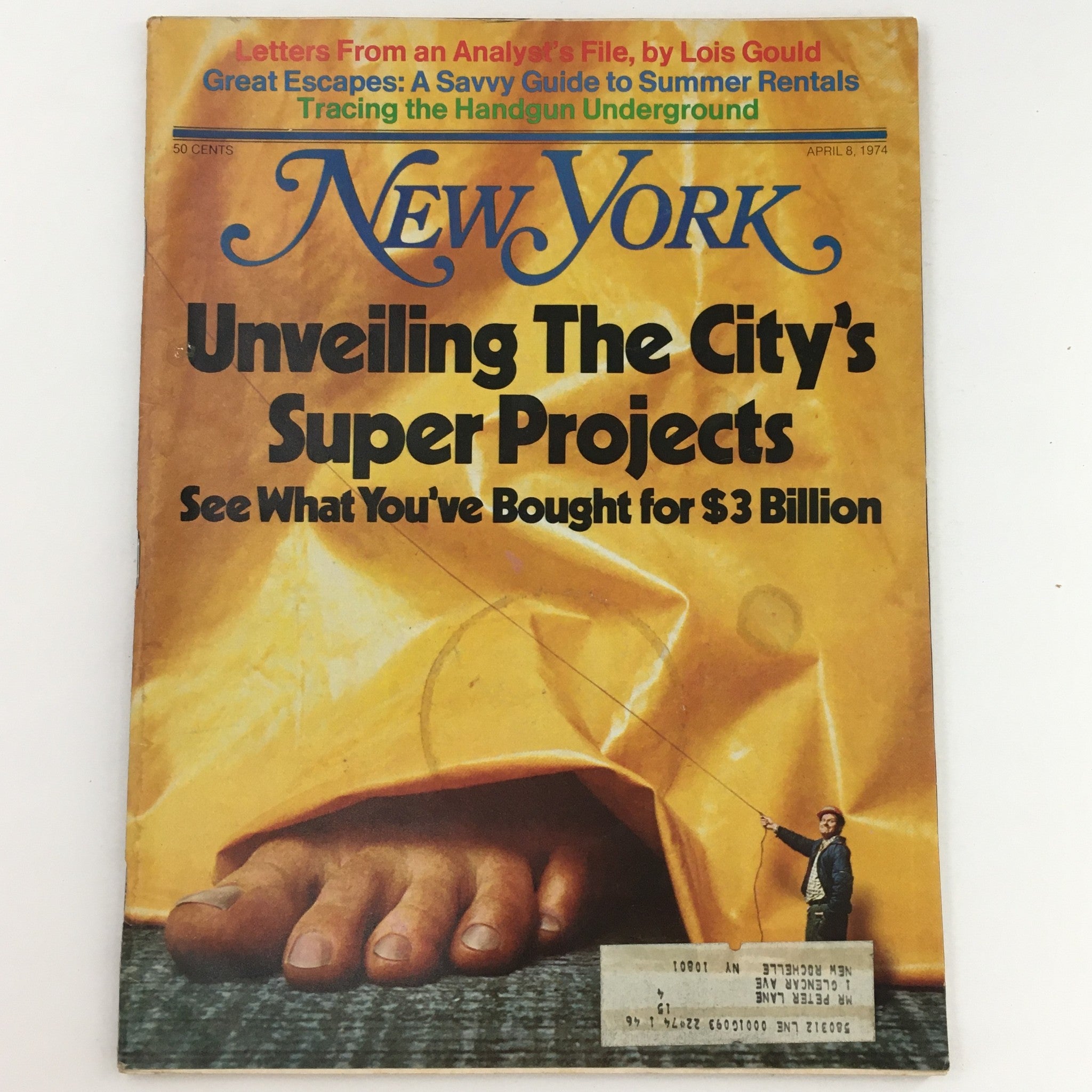 New York Magazine April 8 1974 Unveiling The City's Super Project for $3 Billion