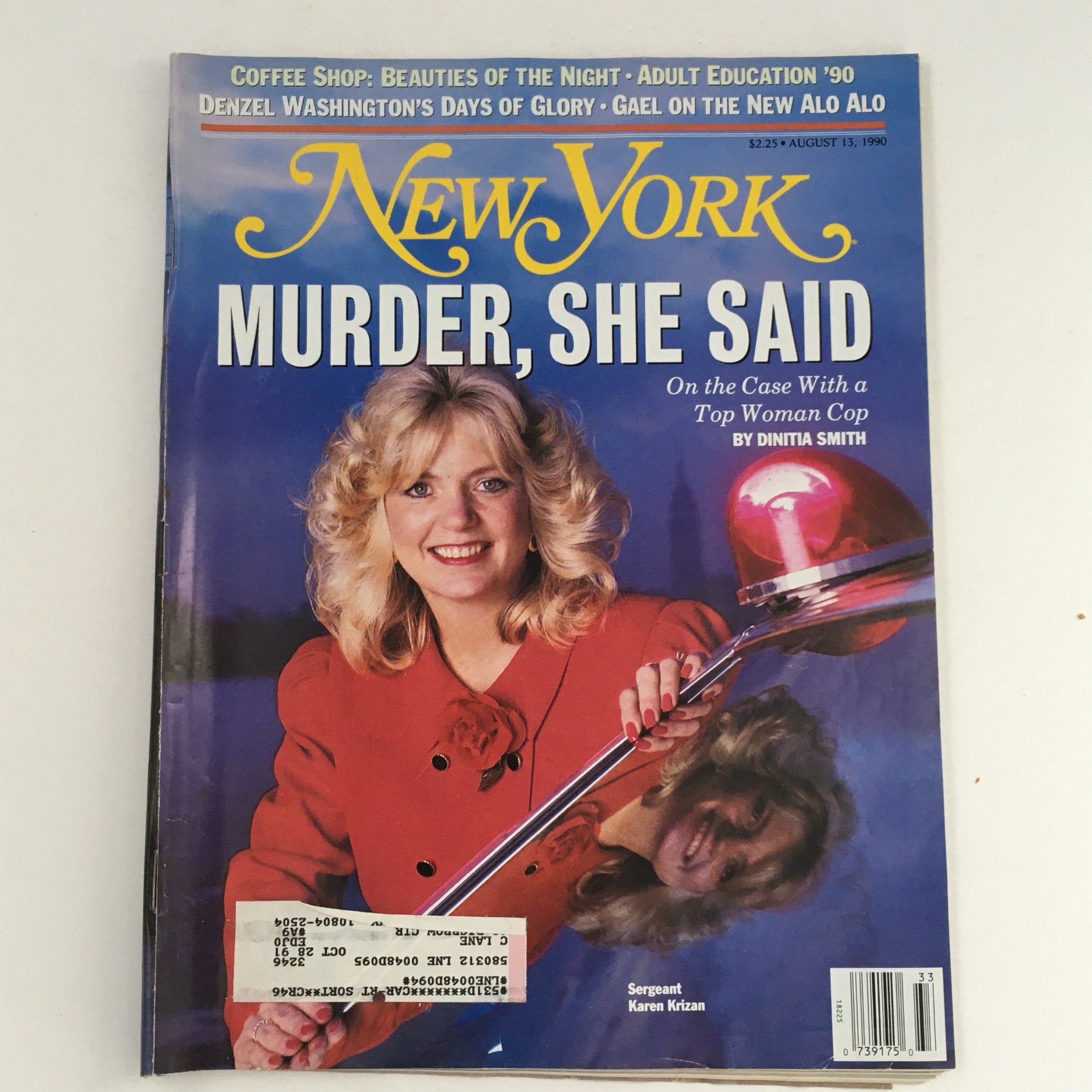 New York Magazine August 13 1990 Sgt. Karen Krizan & Denzel Washington Feature