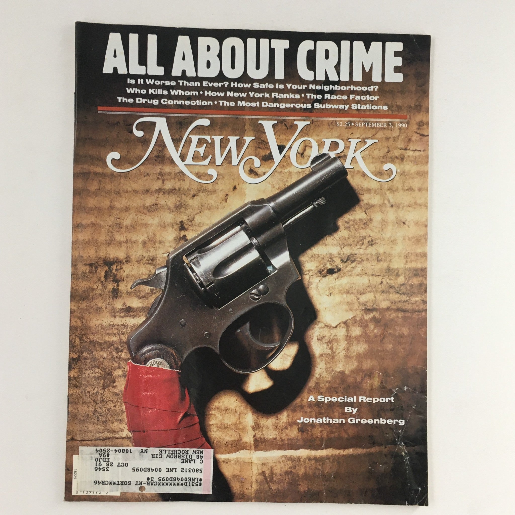 New York Magazine September 3 1990 All About Crime by Jonathan Greenberg