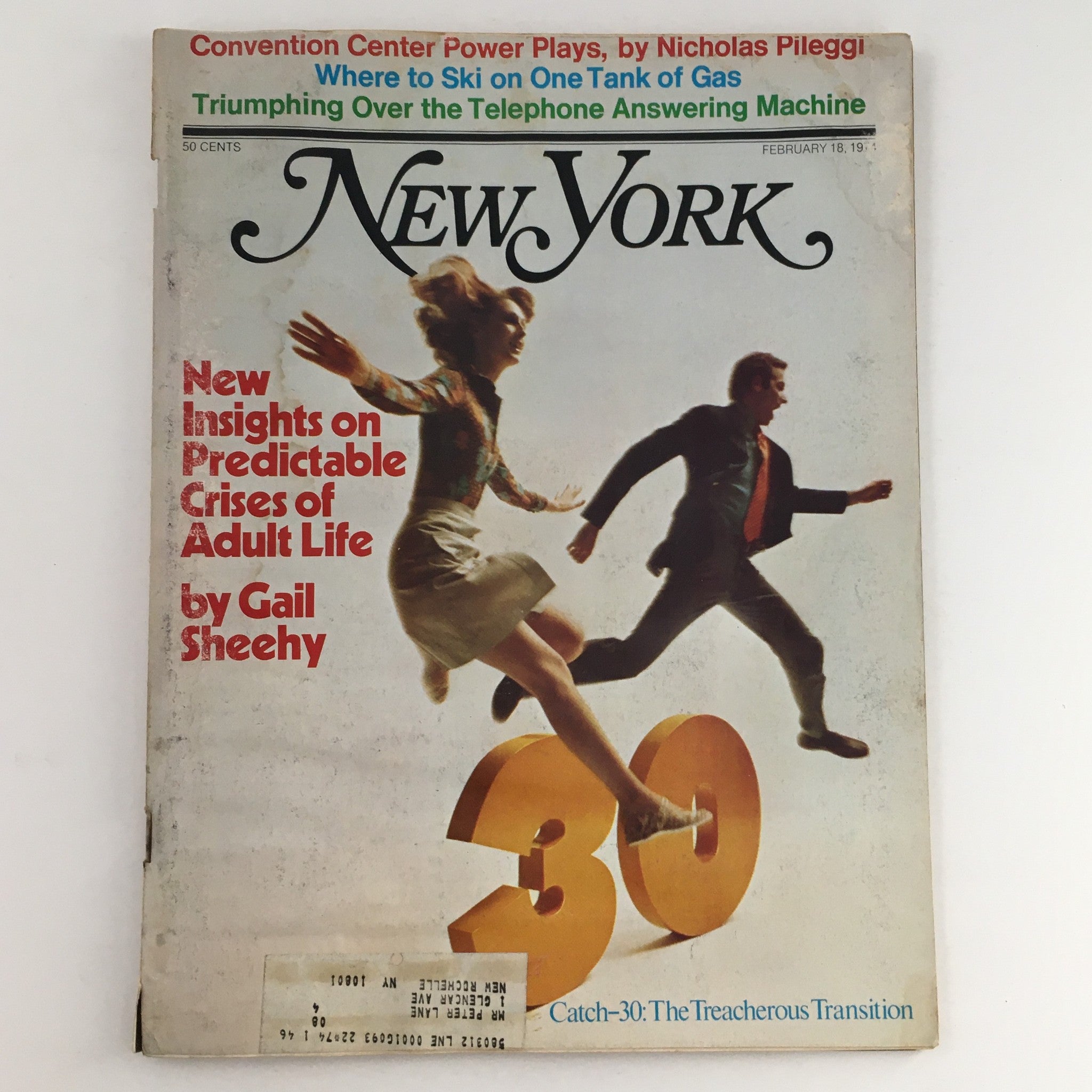 New York Magazine February 18 1974 New Insights on Predictable Crises Adult Life