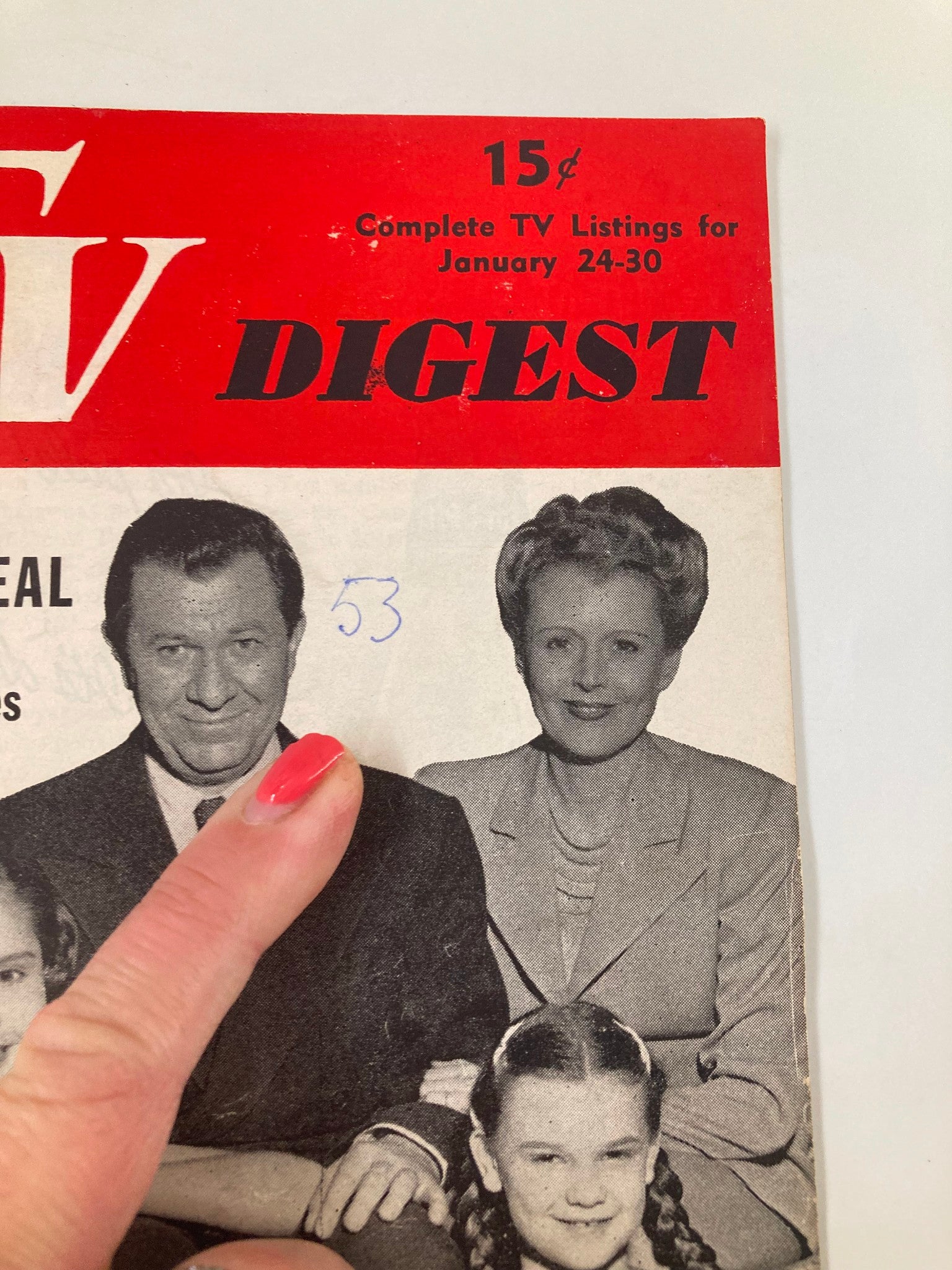 TV Digest Magazine January 24 1953 Abbie Neal Pittsburgh/Tri State Edition