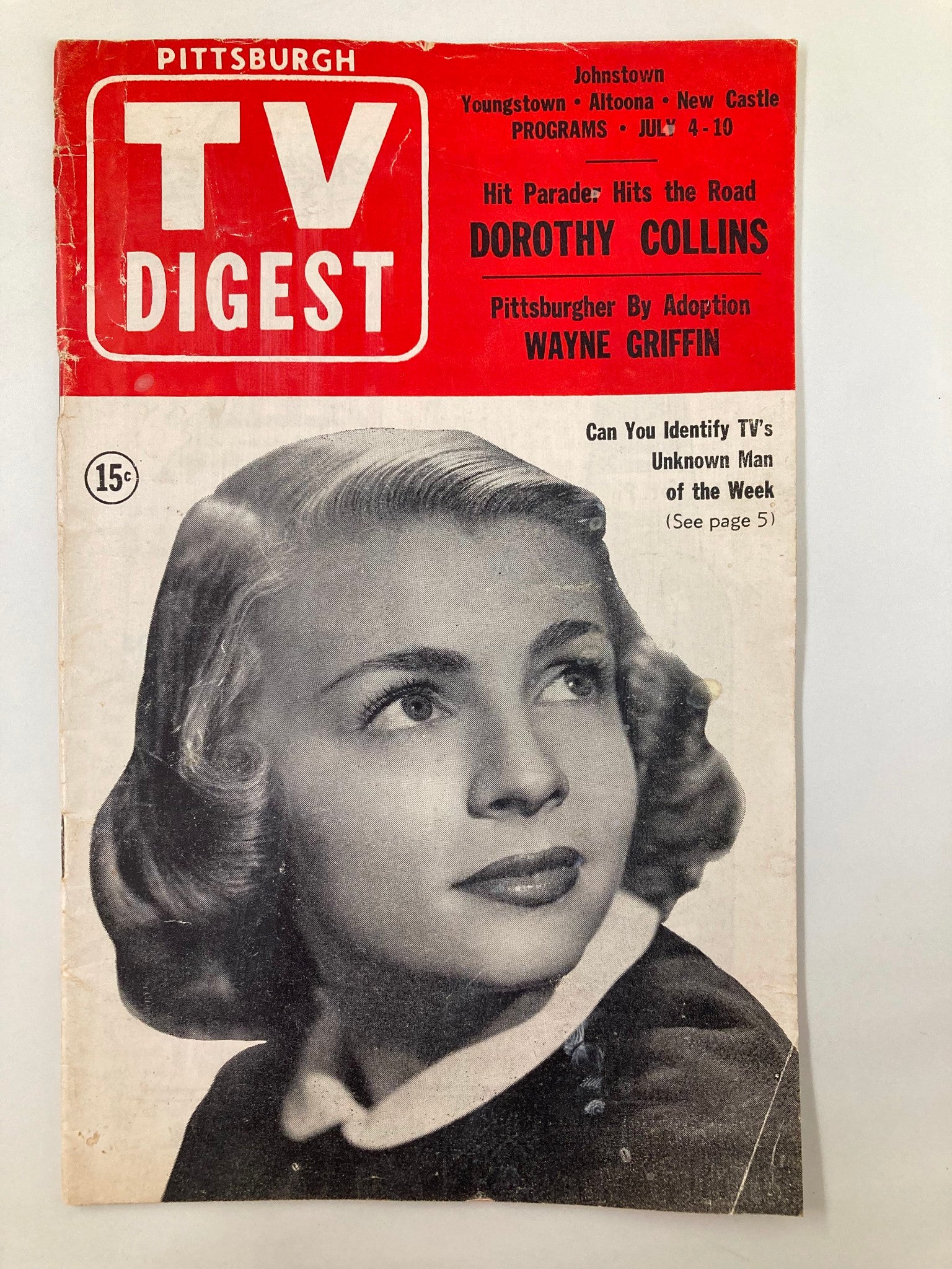 TV Digest Magazine July 4 1953 Dorothy Collins Pittsburgh/Tri State Edition