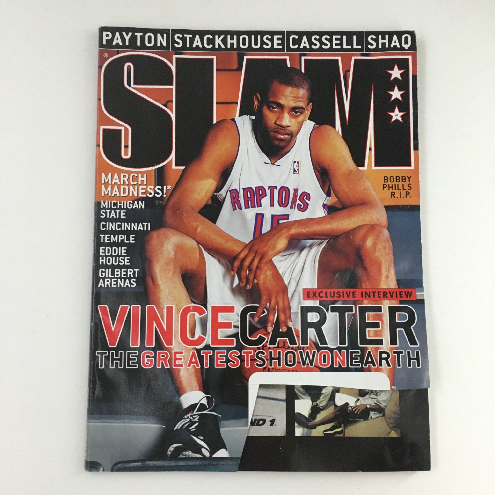 Slam Magazine April 2000 Vince Carter & Bobby Phills Memoir, Includes Poster