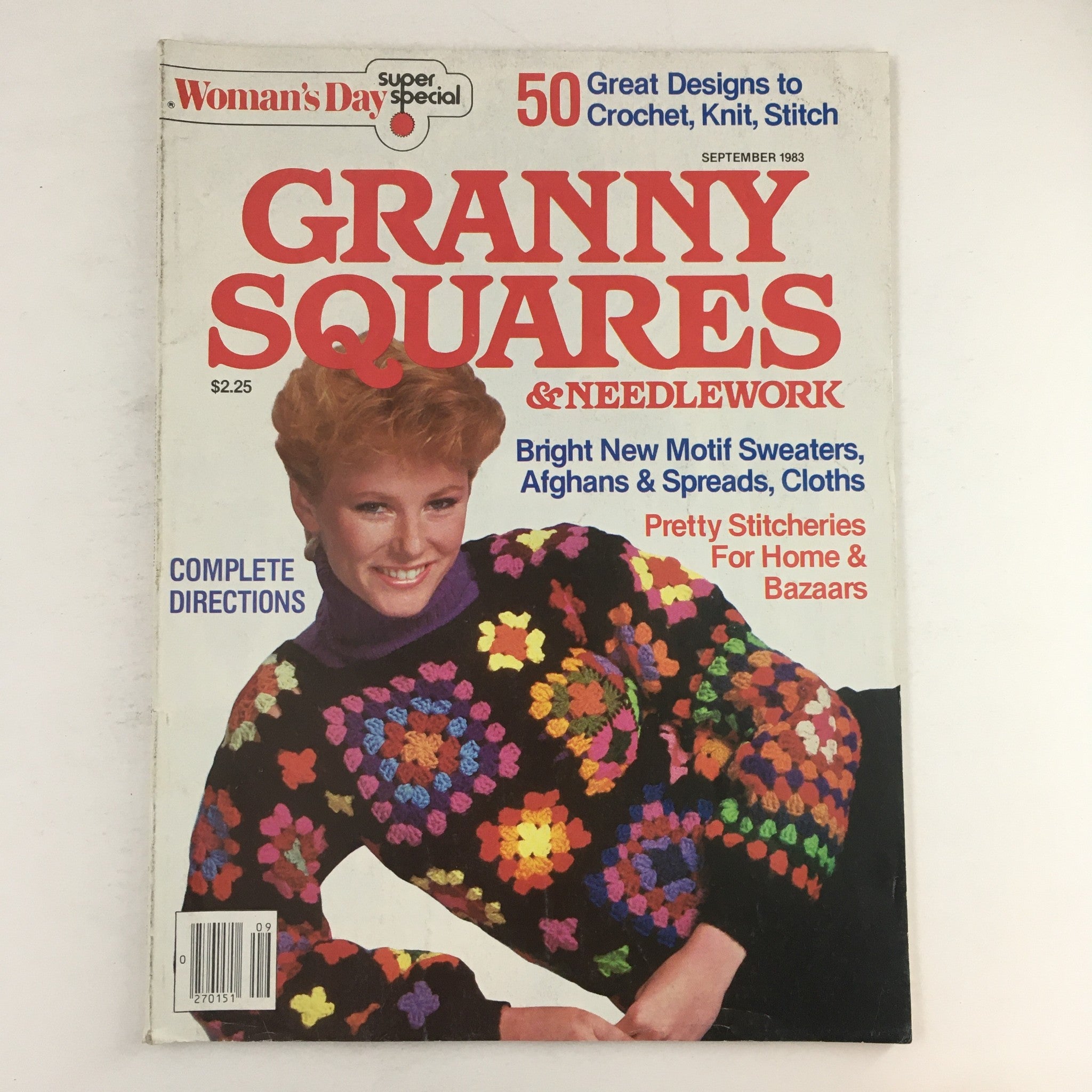 Woman's Day Magazine September 1983 Pretty Stitcheries for Home Bazaars No Label