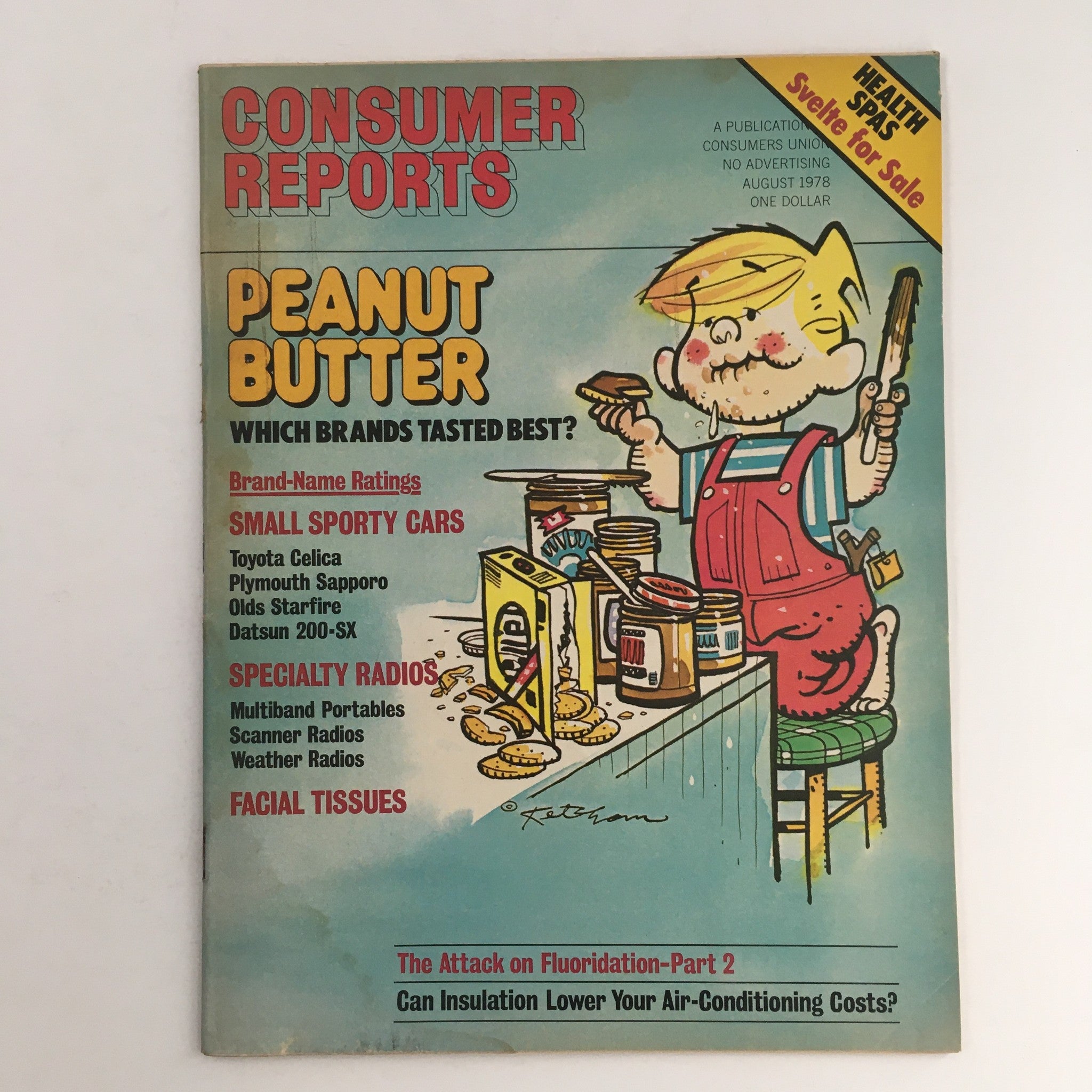 Consumer Reports Magazine August 1978 Peanut Butter & Attack on Fluoridation-2