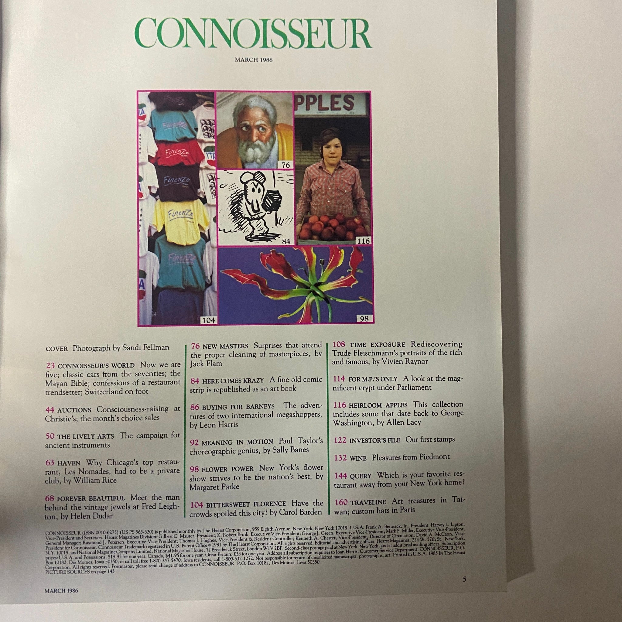 Connoisseur Magazine March 1986 Jeweler Extraordinaire No Label VG