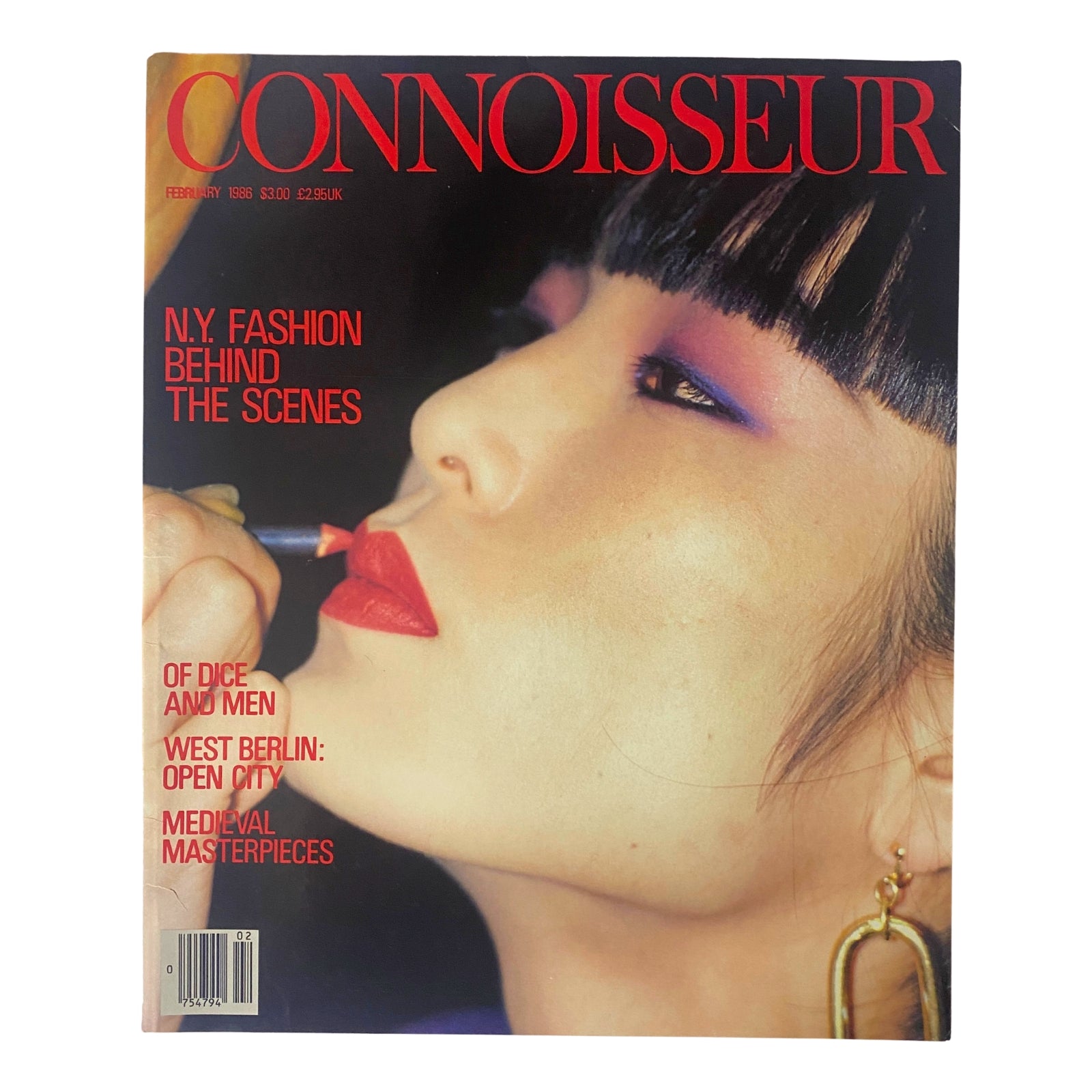 Connoisseur Magazine February 1986 N.Y. Fashion Behind The Scenes No Label VG