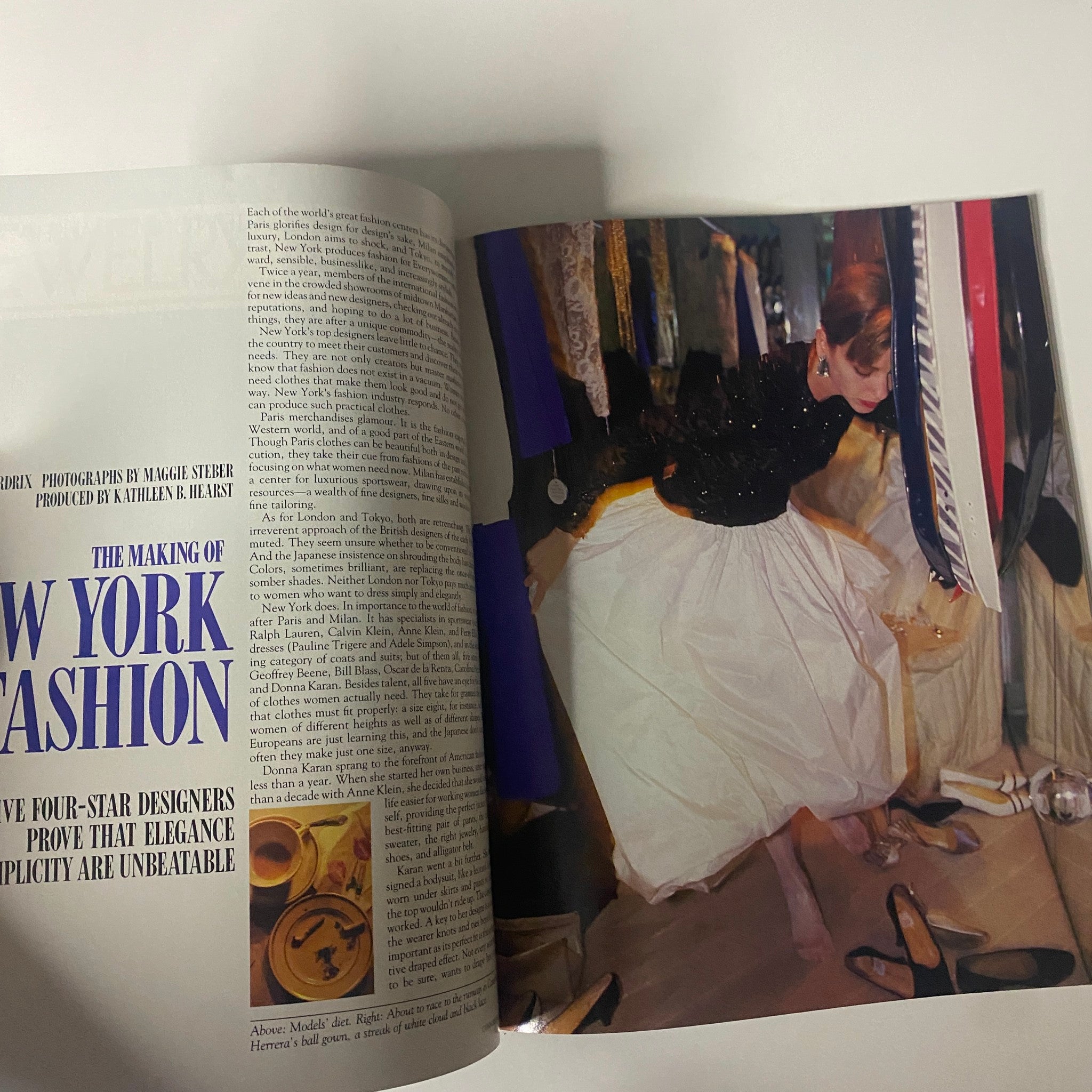 Connoisseur Magazine February 1986 N.Y. Fashion Behind The Scenes No Label VG