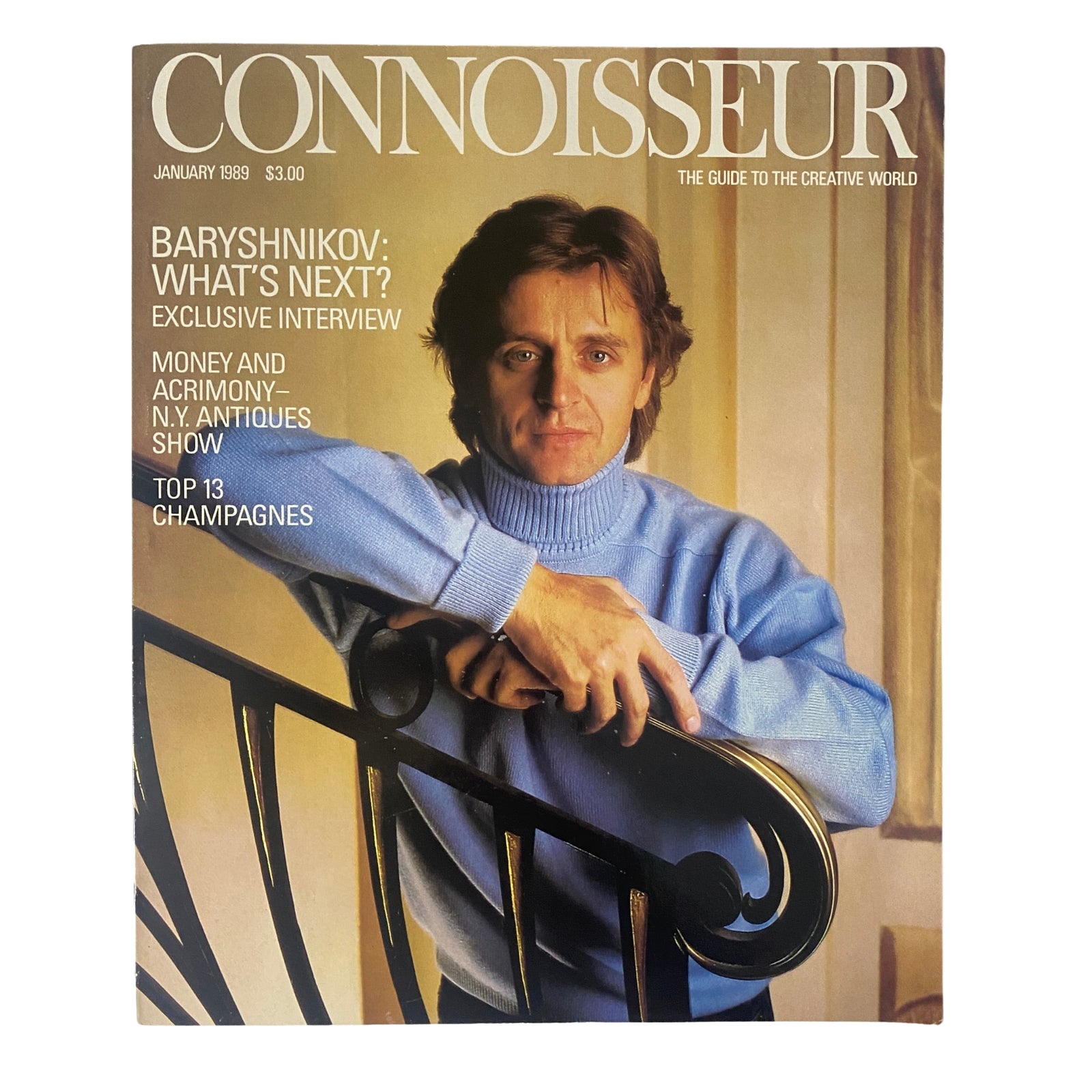 Connoisseur Magazine January 1989 Mikhail Baryshnikov No Label VG
