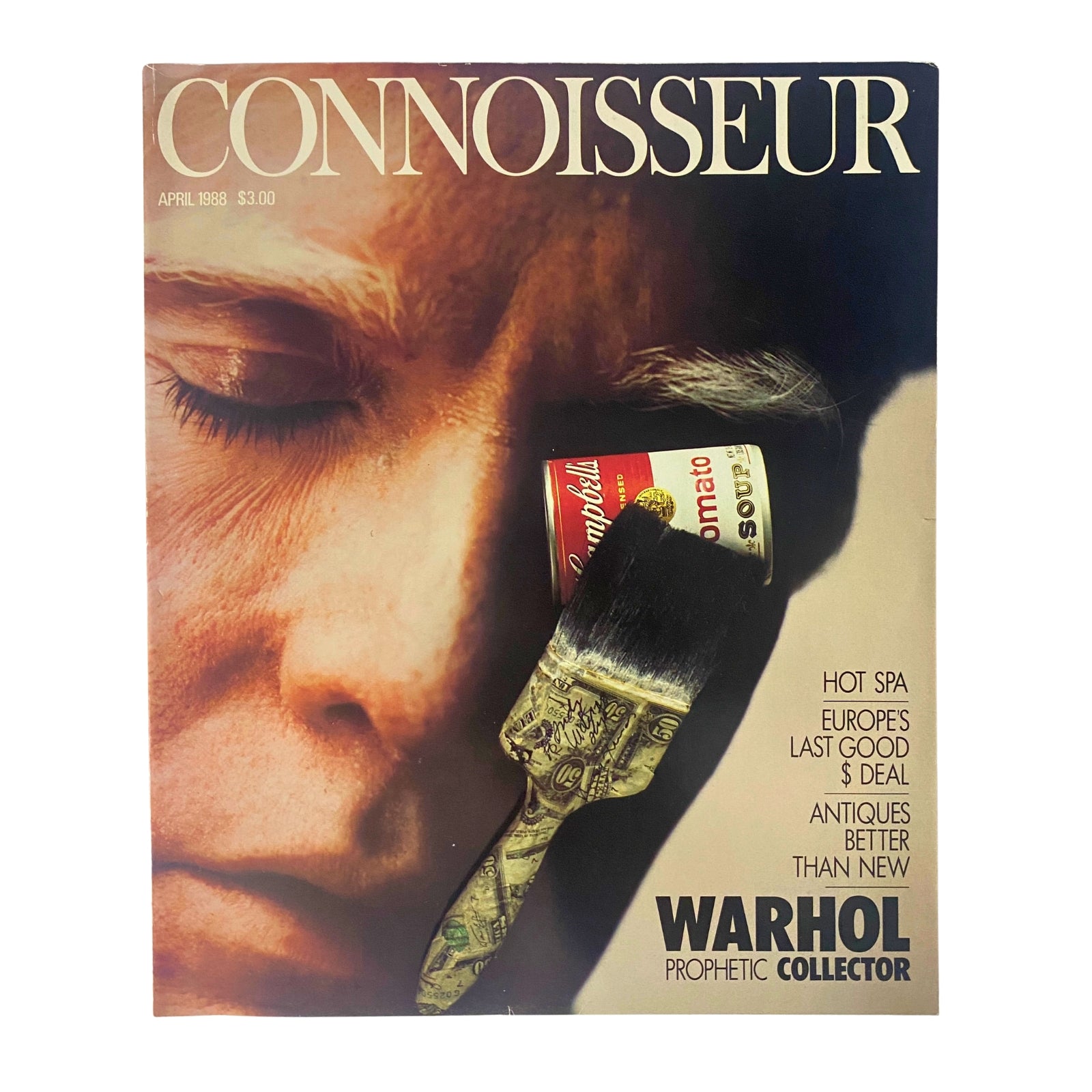 Connoisseur Magazine April 1988 Andy Warhol Prophetic Collector No Label VG
